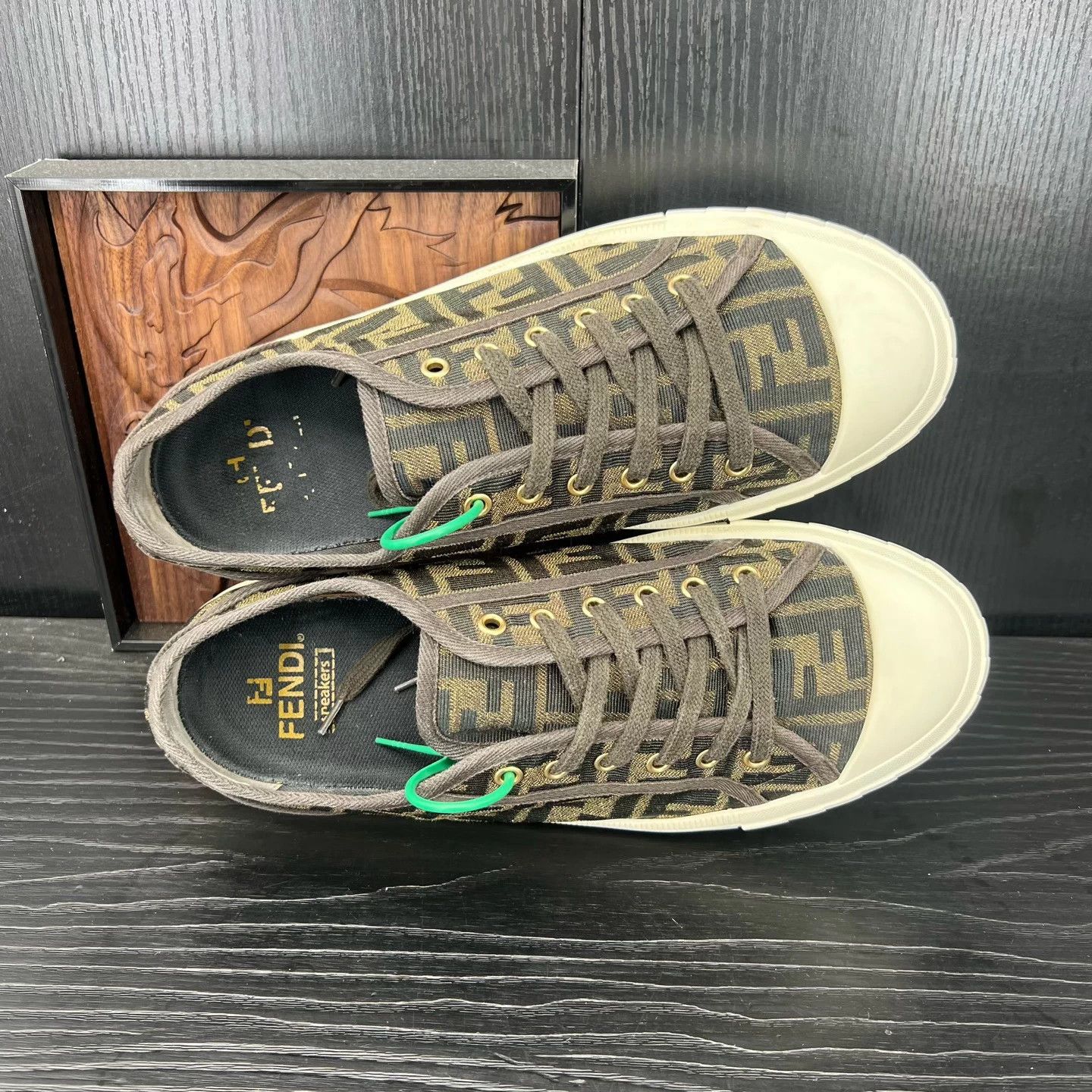 Fendi FENDI Domino Brown 43 MINT Size US 10 / EU 43 - 3 Thumbnail