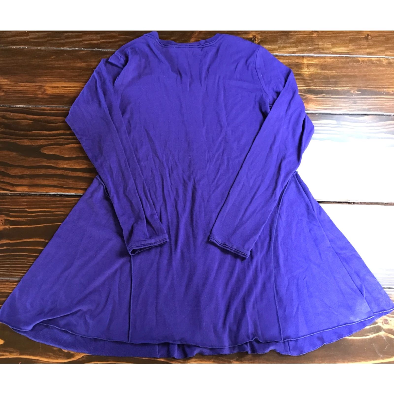 Vintage Chelsea & Theodore Shirt Women's Medium Purple Long Sleeve T-Shirt Casual Modern Regular Fit Size M / US 6-8 / IT 42-44 - 2 Thumbnail