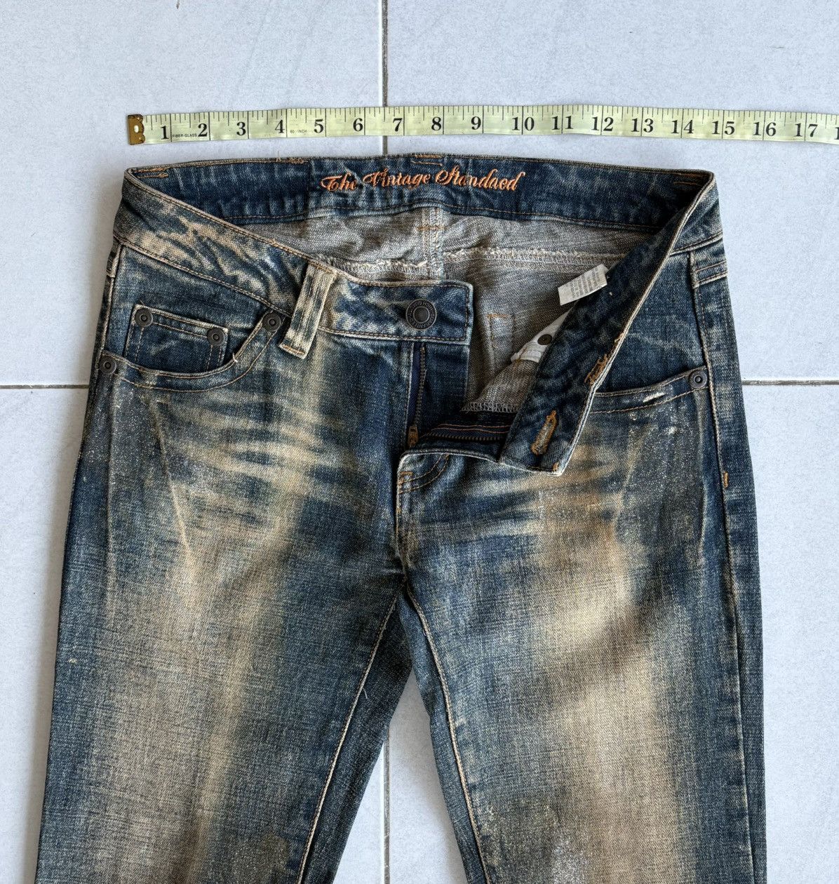 Japanese Brand Japanese High Quality Flared Jeans Distressed Denim Size US 29 - 3 Thumbnail
