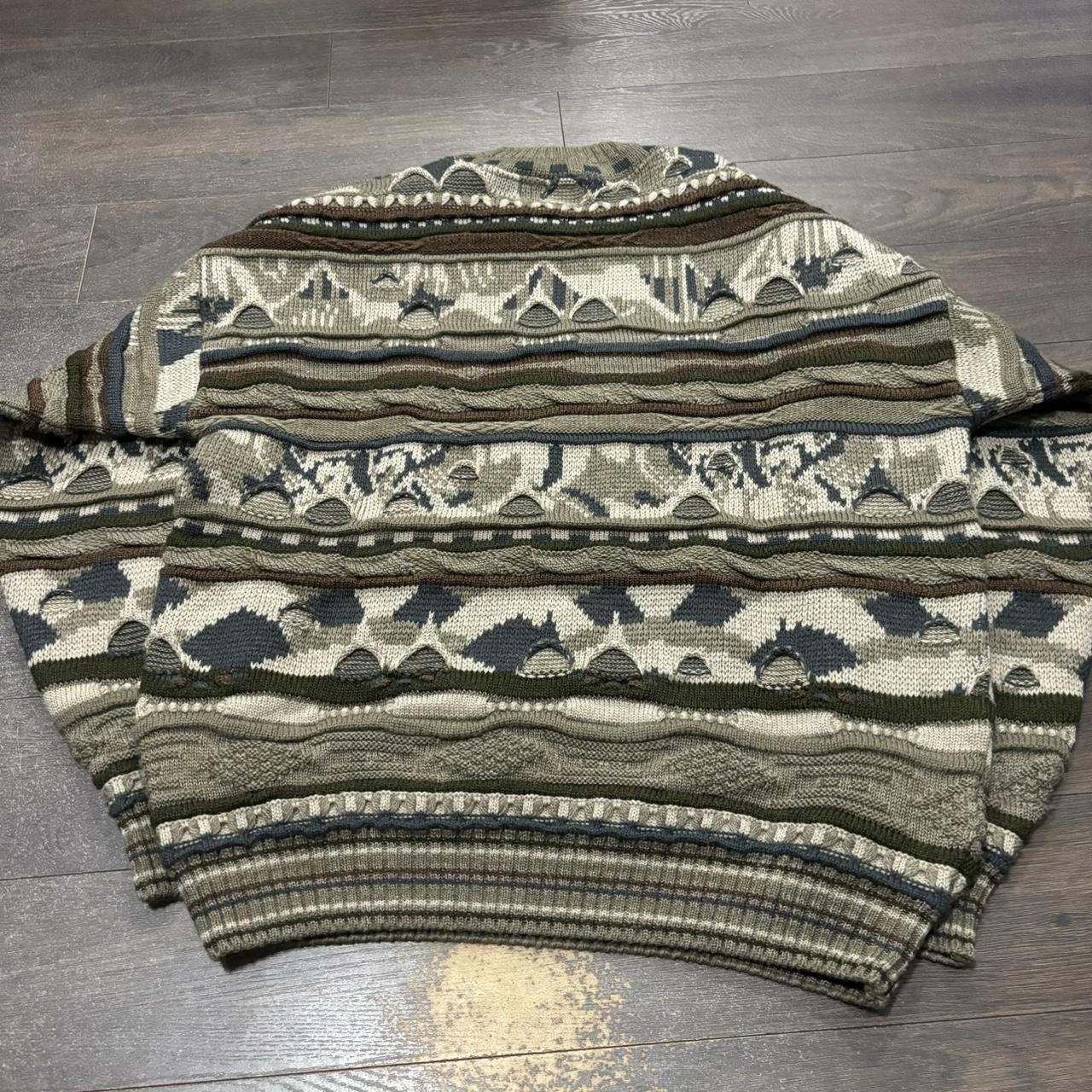 Designer Vintage Canadian Impressions Coogi Style Knit Sweater Size US XL / EU 56 / 4 - 4 Thumbnail
