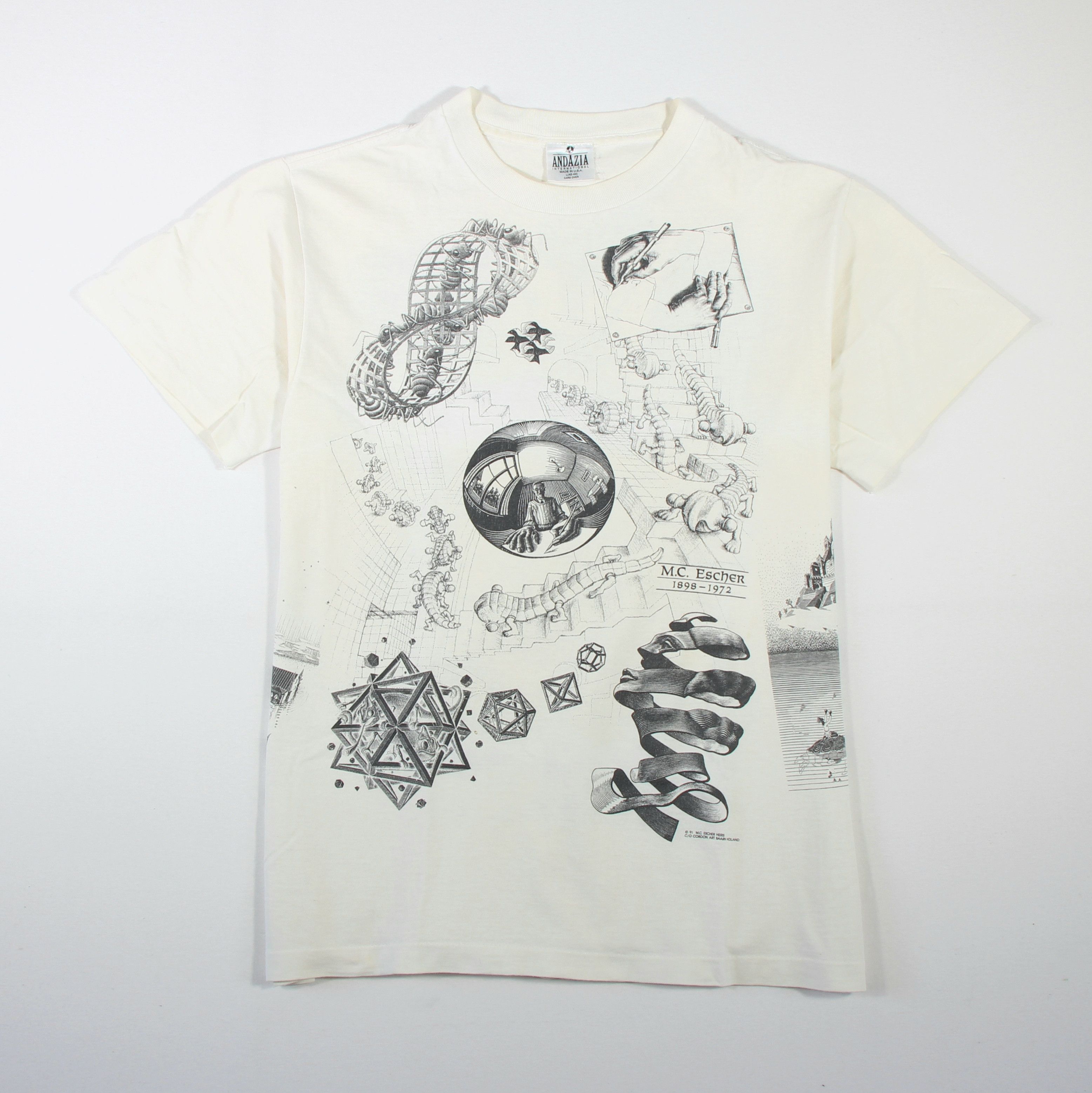 Other Vintage 1992 M.C. Escher All-over print Shirt L Size US L / EU 52-54 / 3 - 1 Thumbnail