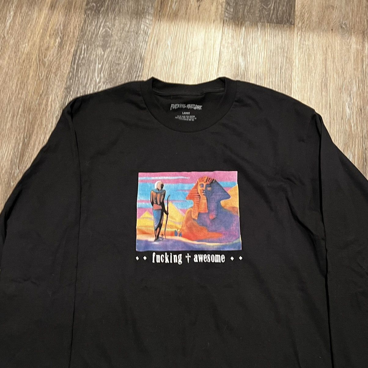 Fucking Awesome Fucking Awesome Egyptian Long sleeve Sphinx Pharoah Tee Size US L / EU 52-54 / 3 - 9 Thumbnail