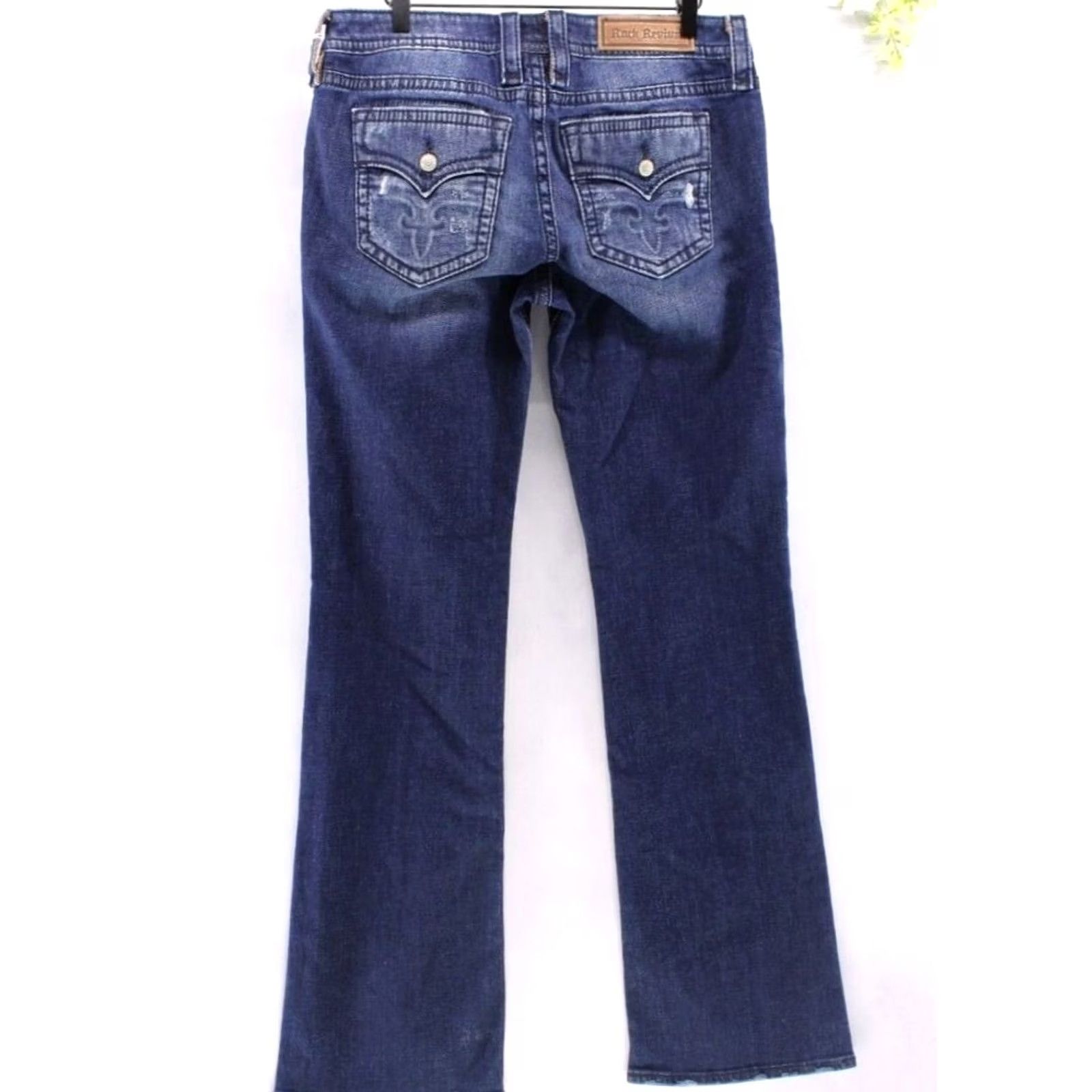 Vintage Rock Revival Women's Julee Boot Cut Denim Blue Jeans Sz 32x32 NEW Regular Pants Size 24" / US 00 / IT 34 - 2 Thumbnail