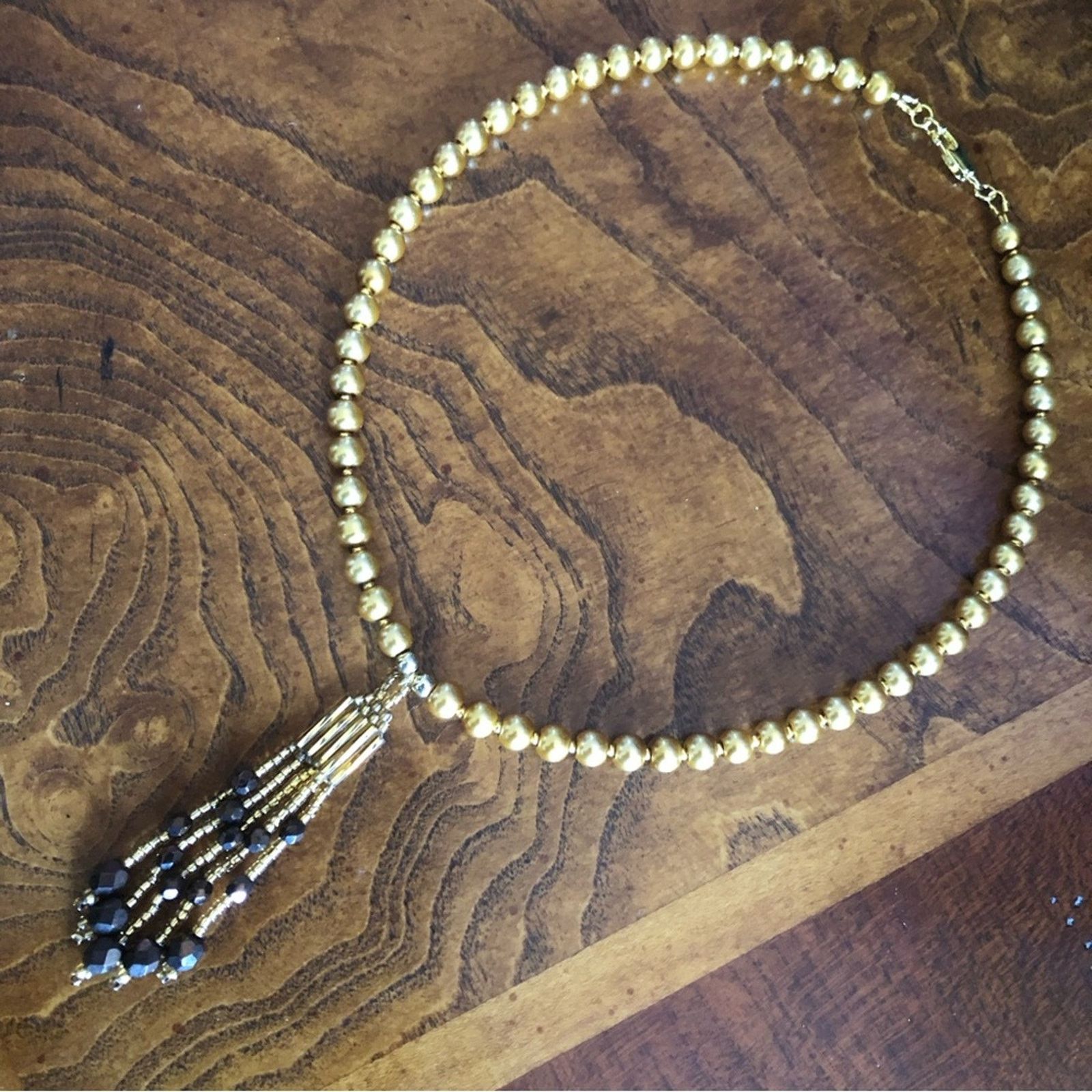Handmade Handcrafted repurpose stone chandelier Pearl necklace Size ONE SIZE - 8 Thumbnail