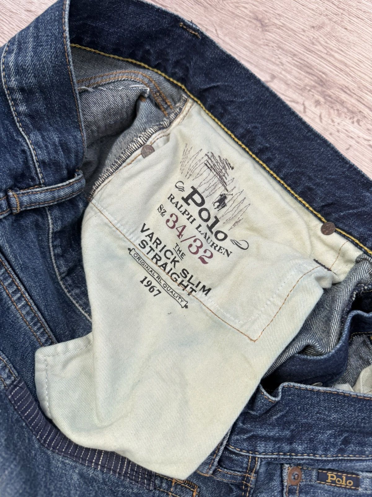 Polo Ralph Lauren Polo Ralph Lauren Varick Slim Straight Distressed Jeans Size US 34 / EU 50 - 10 Thumbnail