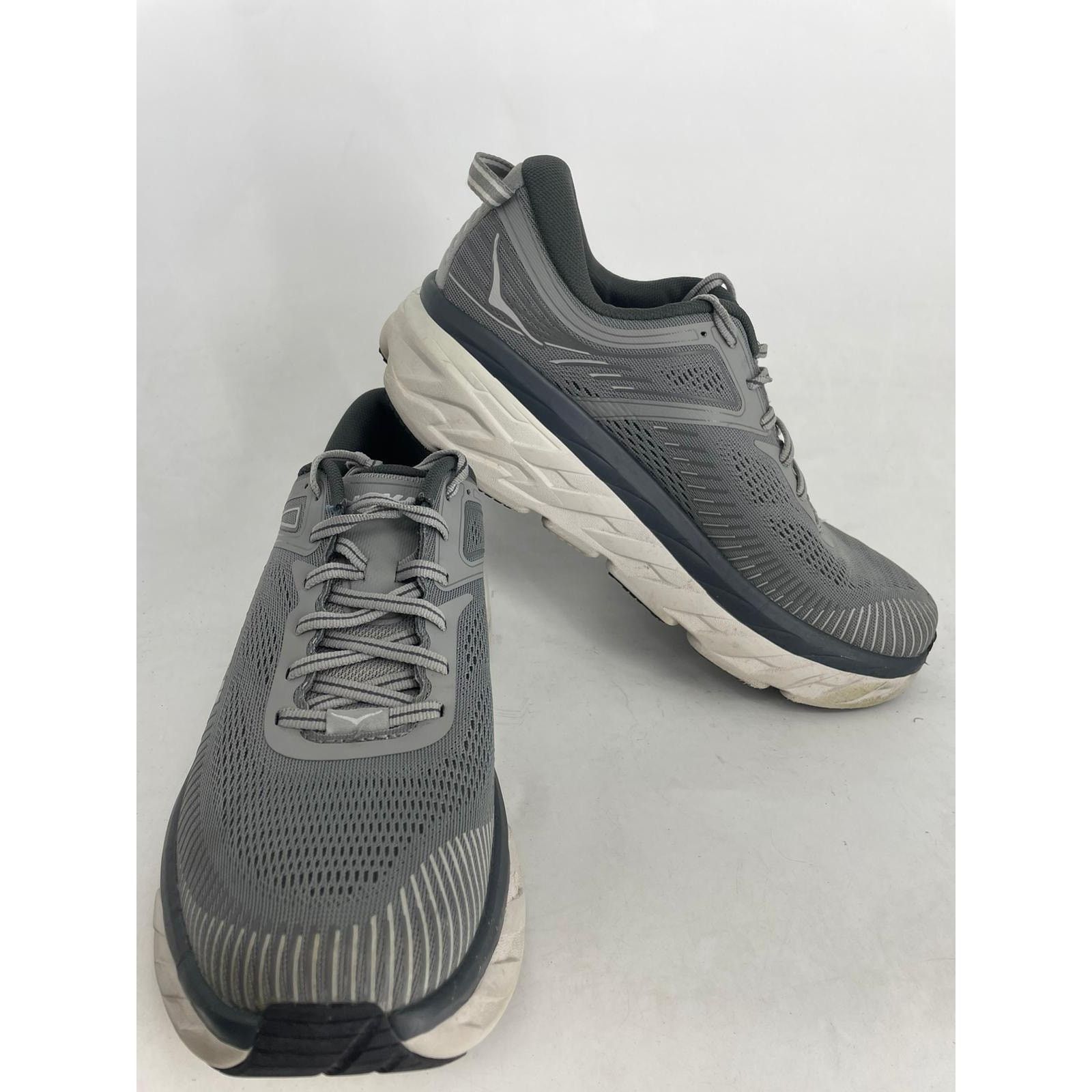 Hoka HOKA ONE ONE MENS BONDI 7 RUNNER DARK SHADOW SHOES SZ 9.5 Size US 9.5 / EU 42-43 - 5 Thumbnail