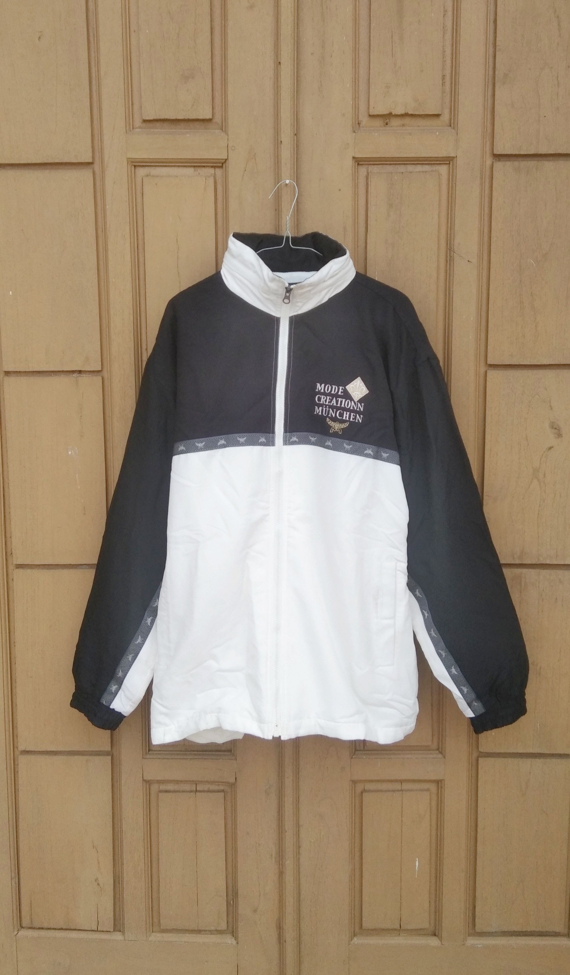 Mcm twotone hidden hoodie jacket