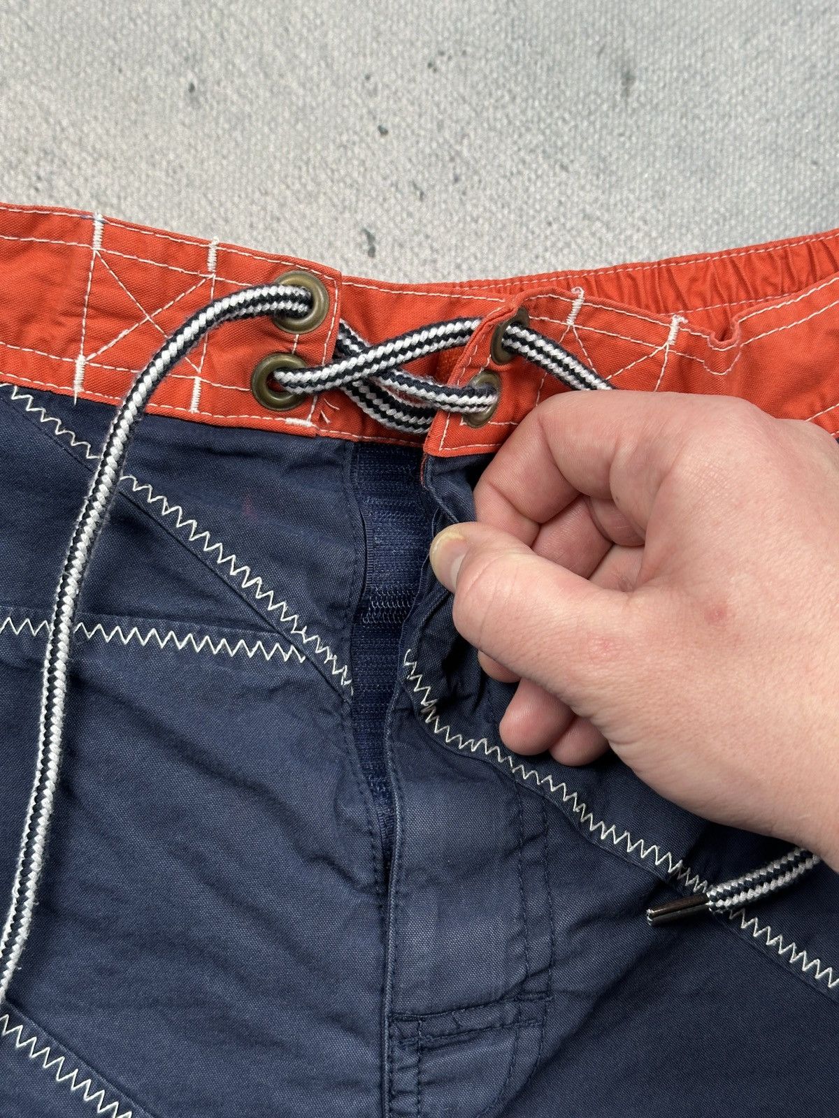 Polo Ralph Lauren Polo Ralph Lauren Vintage Sailing Swim Shorts Navy Red Size US 32 / EU 48 - 8 Thumbnail