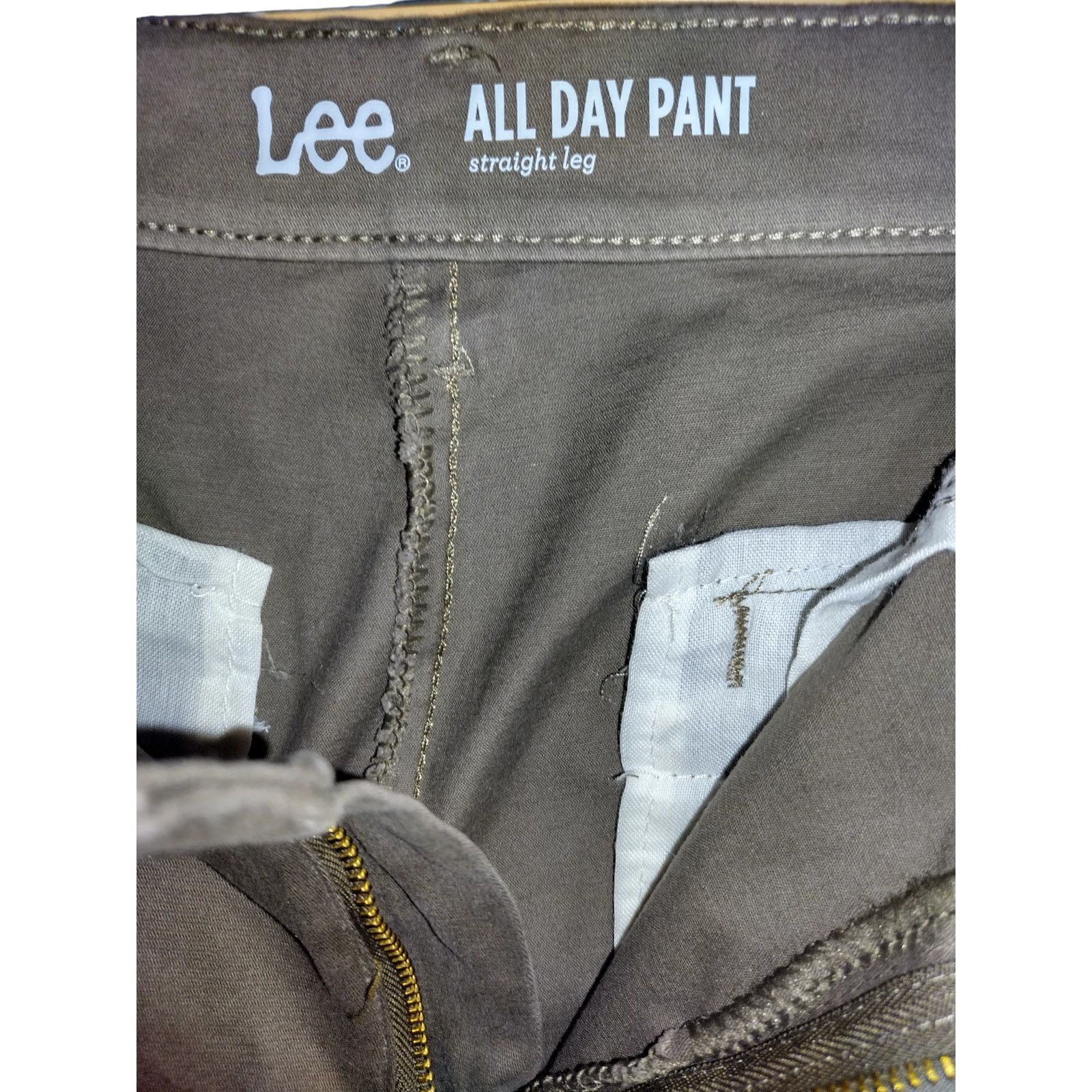 Lee Lee Mens All Day Pant Straight Leg Fit Pants Tan Size 14 Size US 27 - 5 Thumbnail