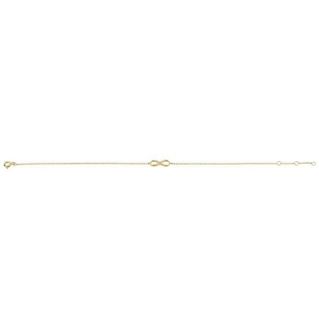 Other Solid 14K Yellow Gold Infinity Bracelet Womens Dainty Size ONE SIZE - 4 Thumbnail
