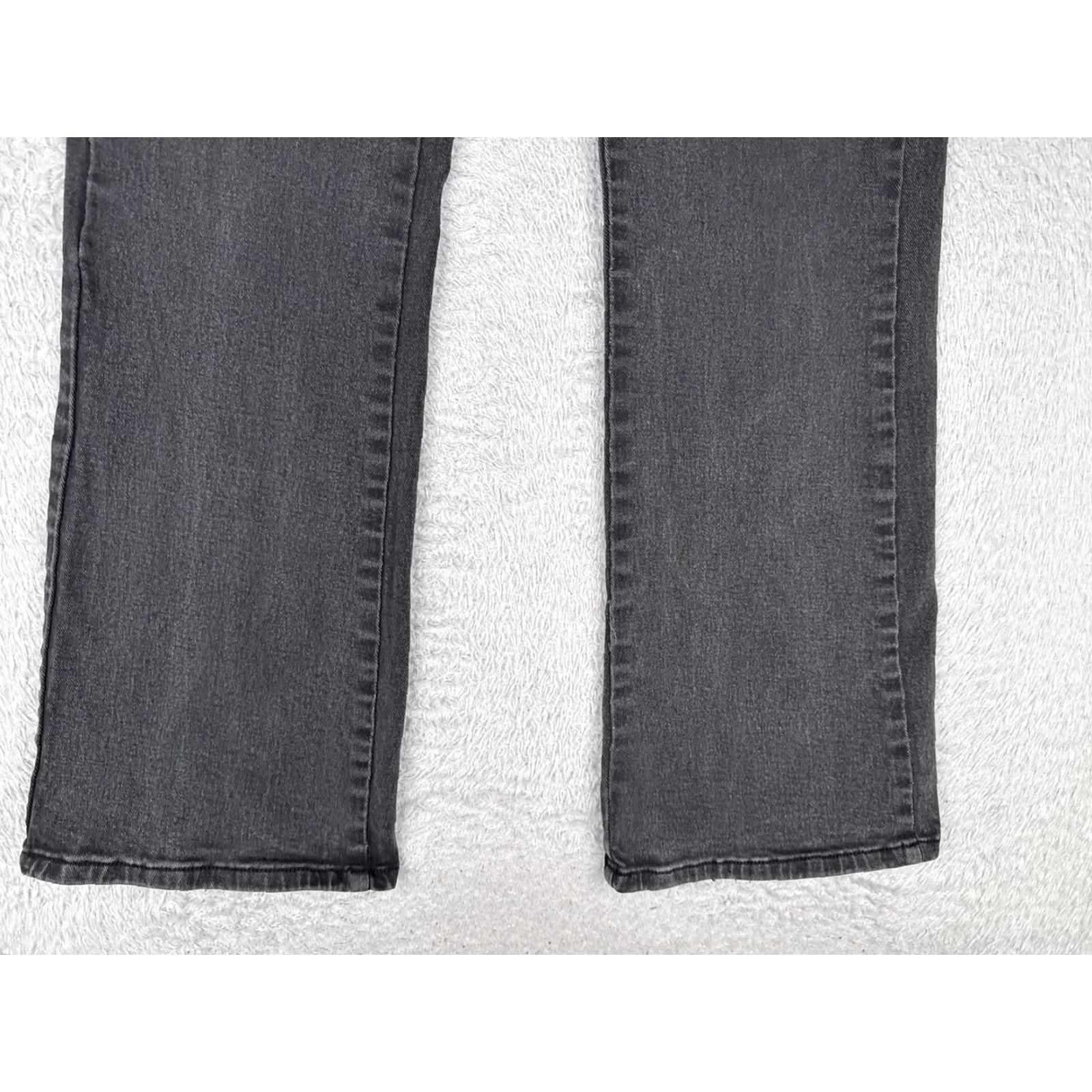 Denime VINTAGE U-51 Jeans Womens 16 Gray Black Wash Bootcut Stretch Denim Five Pocket Zip Fly Size 38" / US 16 / IT 52 - 2 Thumbnail