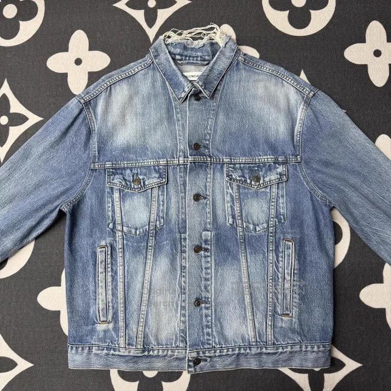 Balenciaga Balenciaga Denim Logo Jacket. Size US XS / EU 42 / 0 - 1 Thumbnail