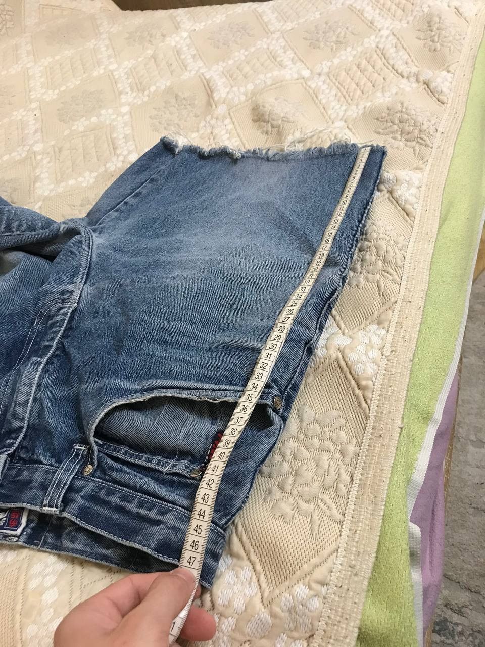 Southpole 🔥 Crazy Y2K Polar Co Southpole Logo Denim JNCO Skate Shorts Size US 32 / EU 48 - 6 Thumbnail