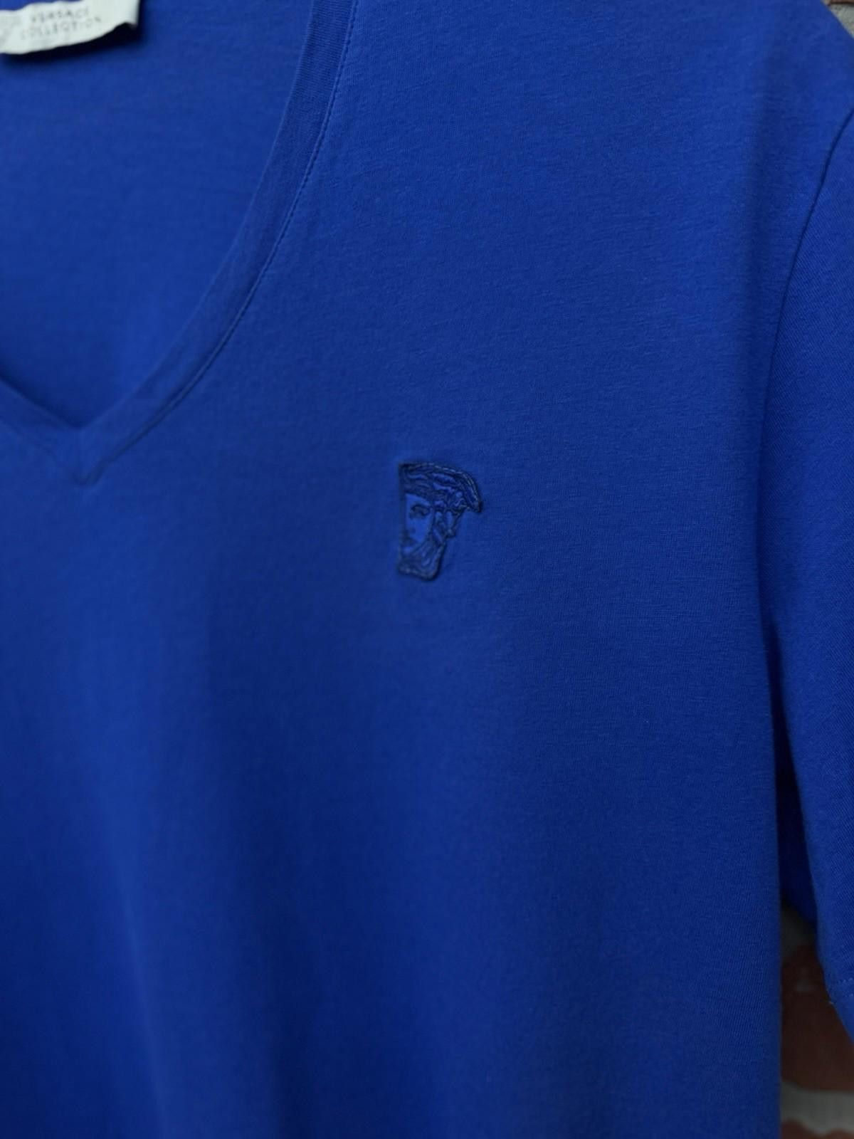 Versace Versace Blue T-Shirt Men’s Size Large | Logo Tee |V Neck Size US L / EU 52-54 / 3 - 5 Thumbnail