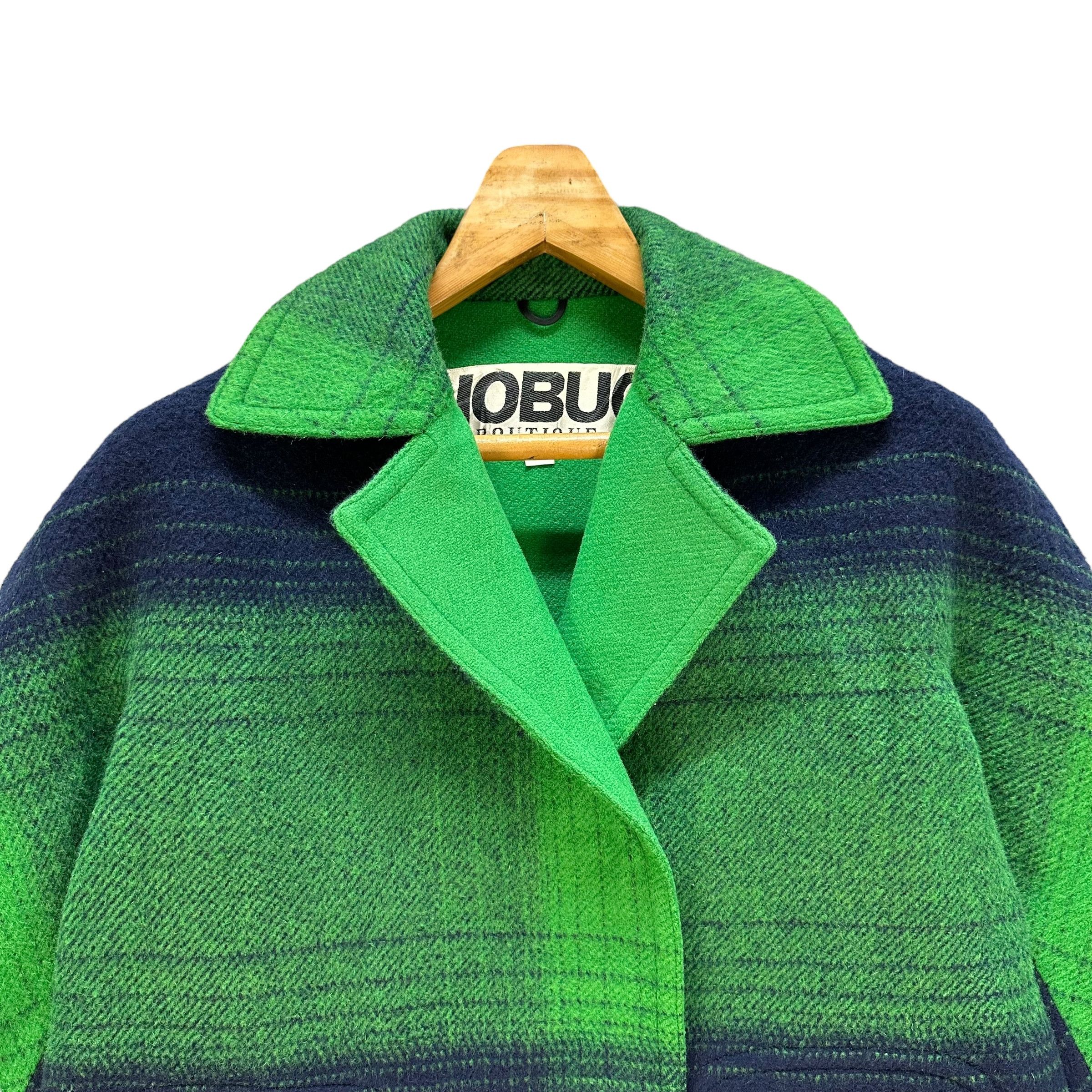 Japanese Brand NOBUO BOUTIQE Boho Wool Coat Jacket #A63-1523 Size M / US 6-8 / IT 42-44 - 2 Thumbnail