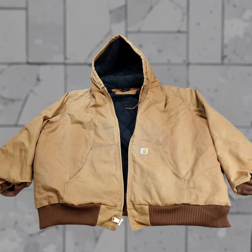 Carhartt Carhartt Mens Jacket 3XL Beige J140 Workwear Loose Fit Made in USA Size US XXL / EU 58 / 5 - 1 Thumbnail