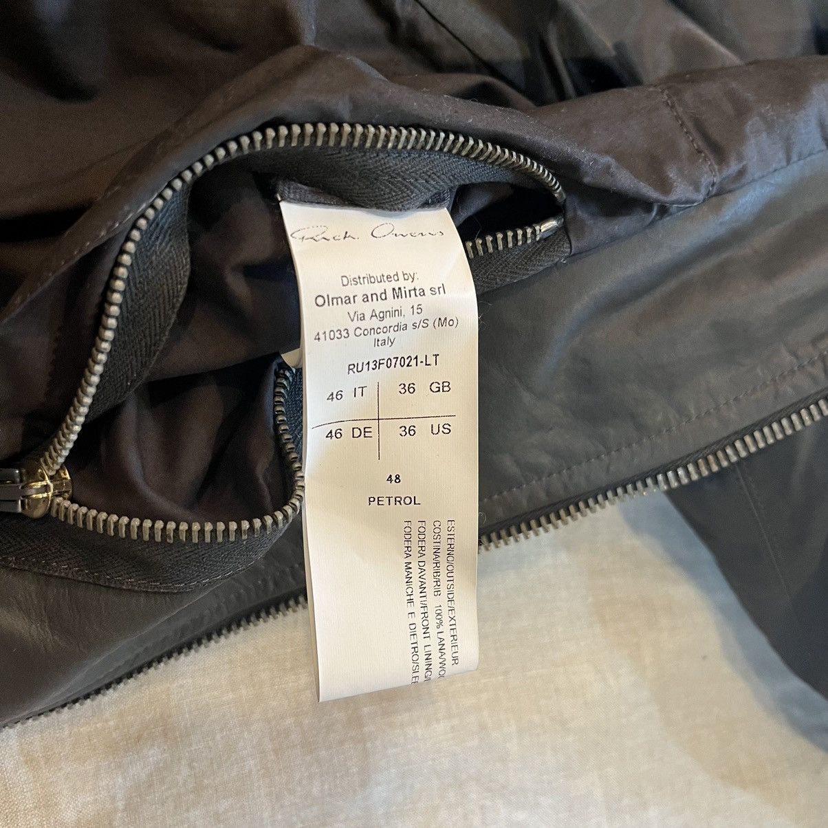 Rick Owens FW13 “PLINTH” Petrol Leather Intarsia Jacket Size US S / EU 44-46 / 1 - 8 Thumbnail