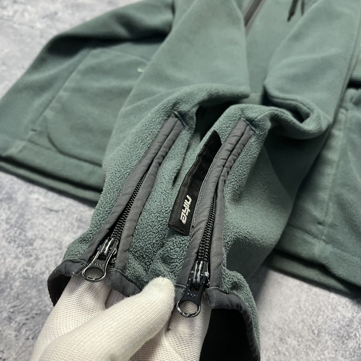Nike Vintage Nike Fleece Zip Hoodie Y2K Drill ACG Size US S / EU 44-46 / 1 - 9 Thumbnail