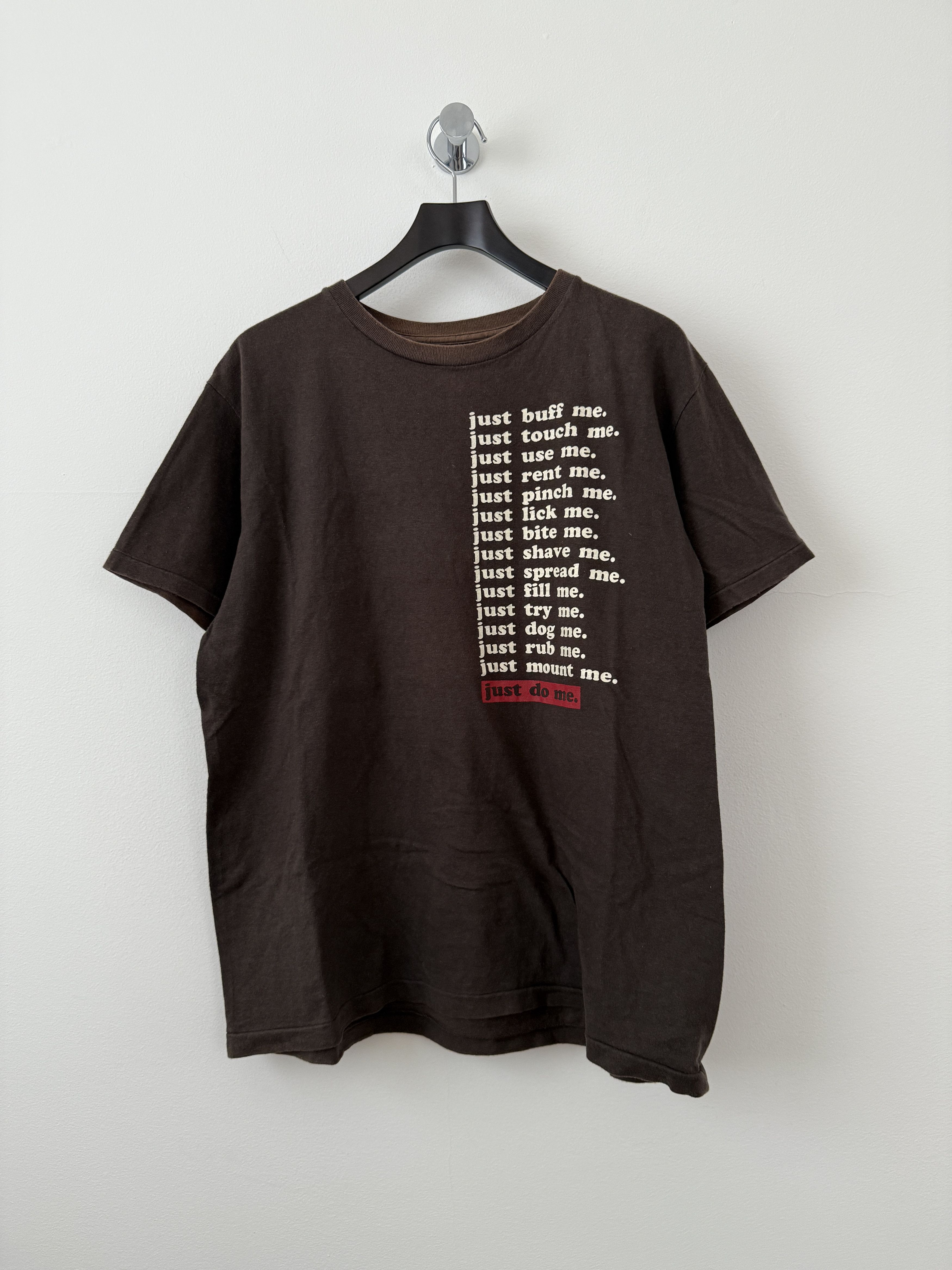 Japanese Brand Vintage Dubbleworks "Just Do Me" Poem T-Shirt Size US L / EU 52-54 / 3 - 1 Thumbnail