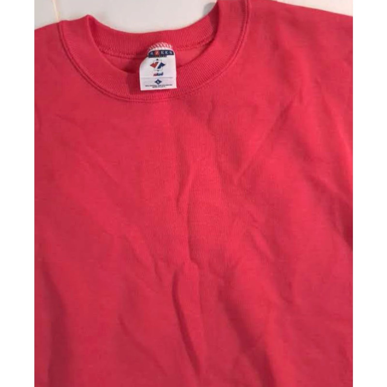 Jerzees VINTAGE 90s USA Jerzees Sweatshirt Red Lightweight Pullover Crew Neck L Adults Unisex Size L / US 10 / IT 46 - 3 Thumbnail