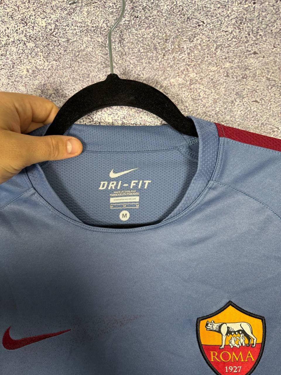 Nike × Vintage Vintage AS Roma 2016/17 Nike Training Pre-Match Jersey Size US M / EU 48-50 / 2 - 9 Thumbnail