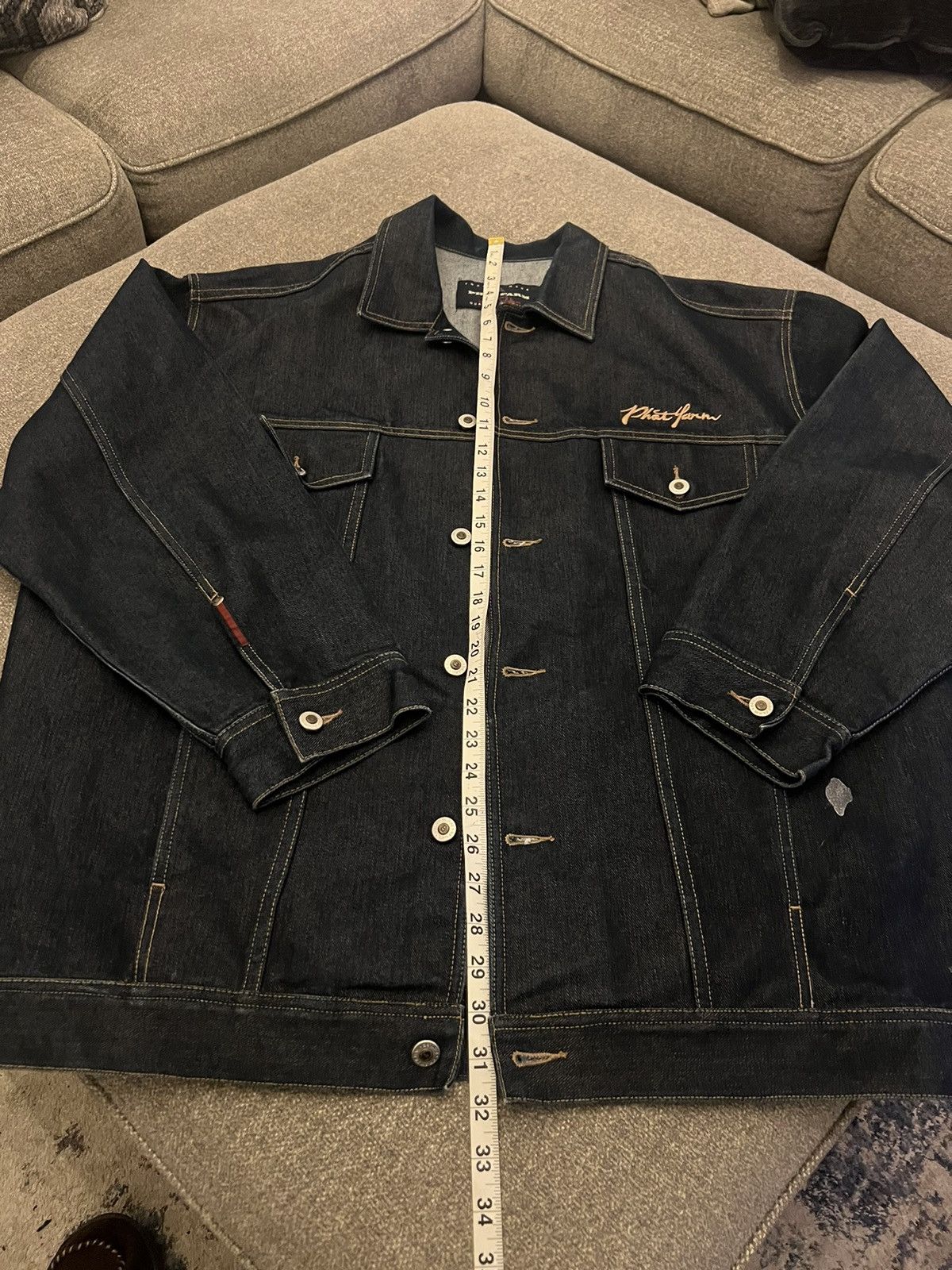 Phat Farm Vintage 90’s Phat Farm Blue Denim Jean Jacket Size US XXL / EU 58 / 5 - 5 Thumbnail