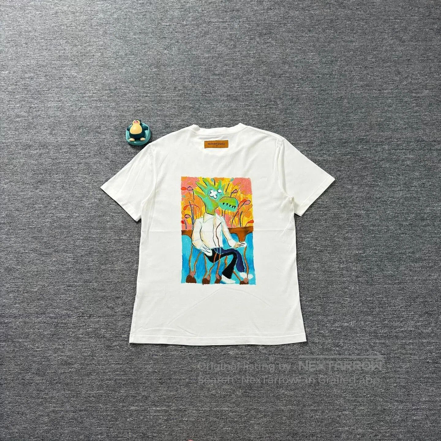 LVXWA White Cartoon Graphic Short Sleeve T-Shirt. Size US L / EU 52-54 / 3 - 2 Thumbnail