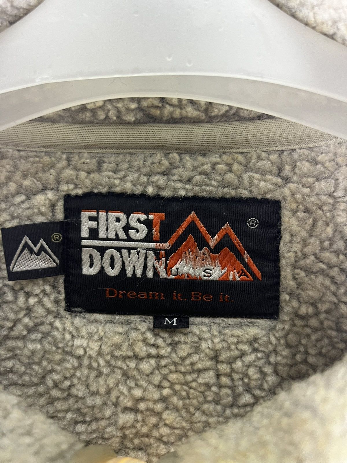 Other 🔥 FIRST DOWN DEEP PILE STREETWEAR FLEECE JACKET - M Size US M / EU 48-50 / 2 - 7 Thumbnail