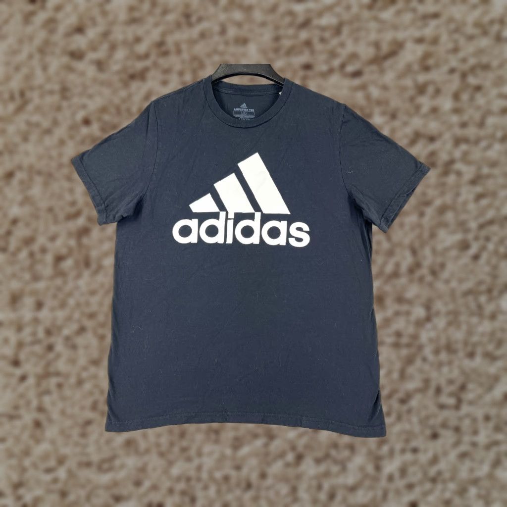 Adidas ADIDAS Shirt Mens Large Gray Short Sleeve Logo Print 100% Cotton Crew Neck - Mens L Gray Adidas Shirt Logo Print Cotton Crewneck Short Sleeve 90s? Size US L / EU 52-54 / 3 - 1 Thumbnail