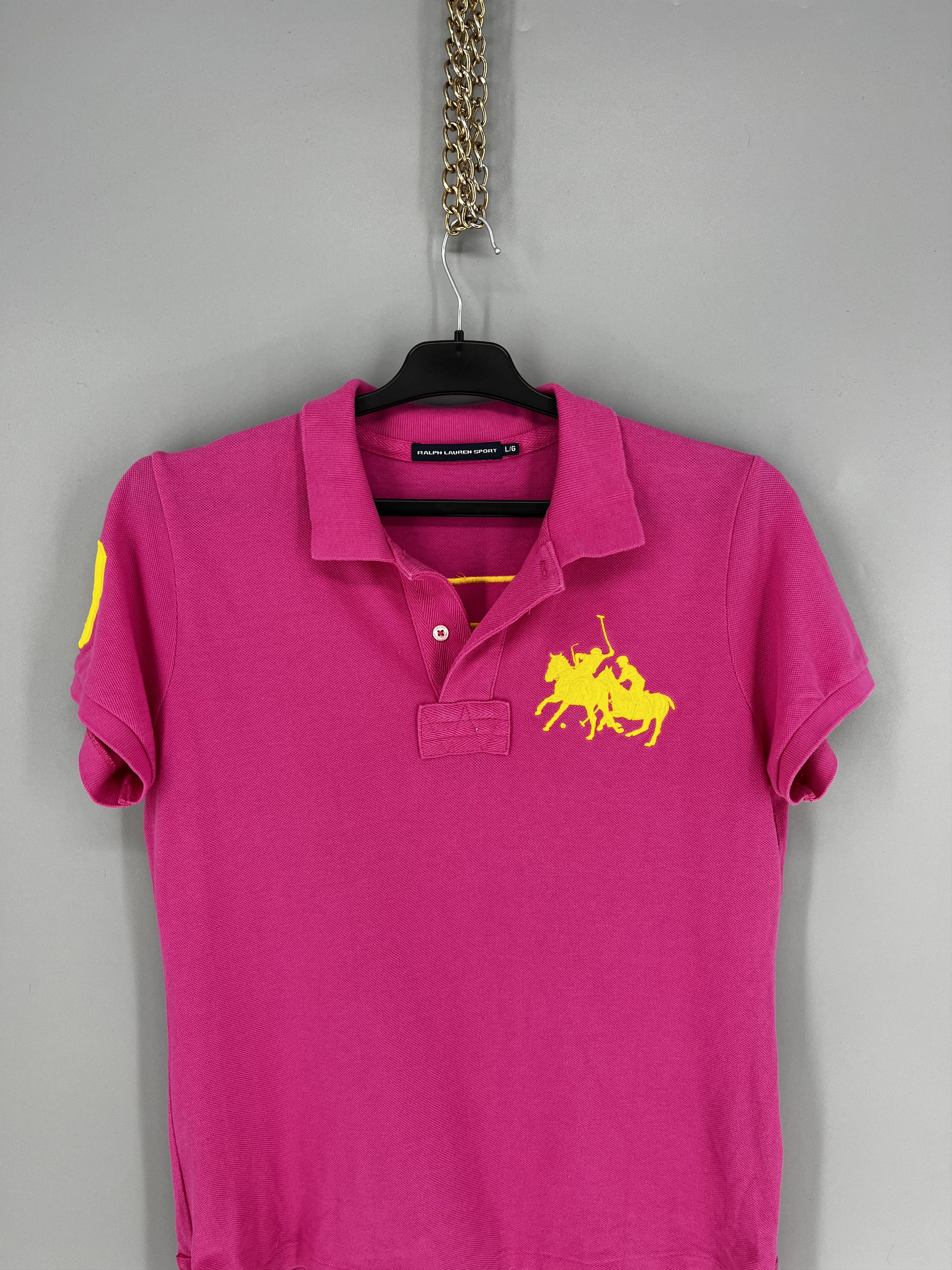 Polo Ralph Lauren Vintage Y2K Polo Ralph Lauren T-Shirt Size L in Pink Size L / US 10 / IT 46 - 6 Thumbnail