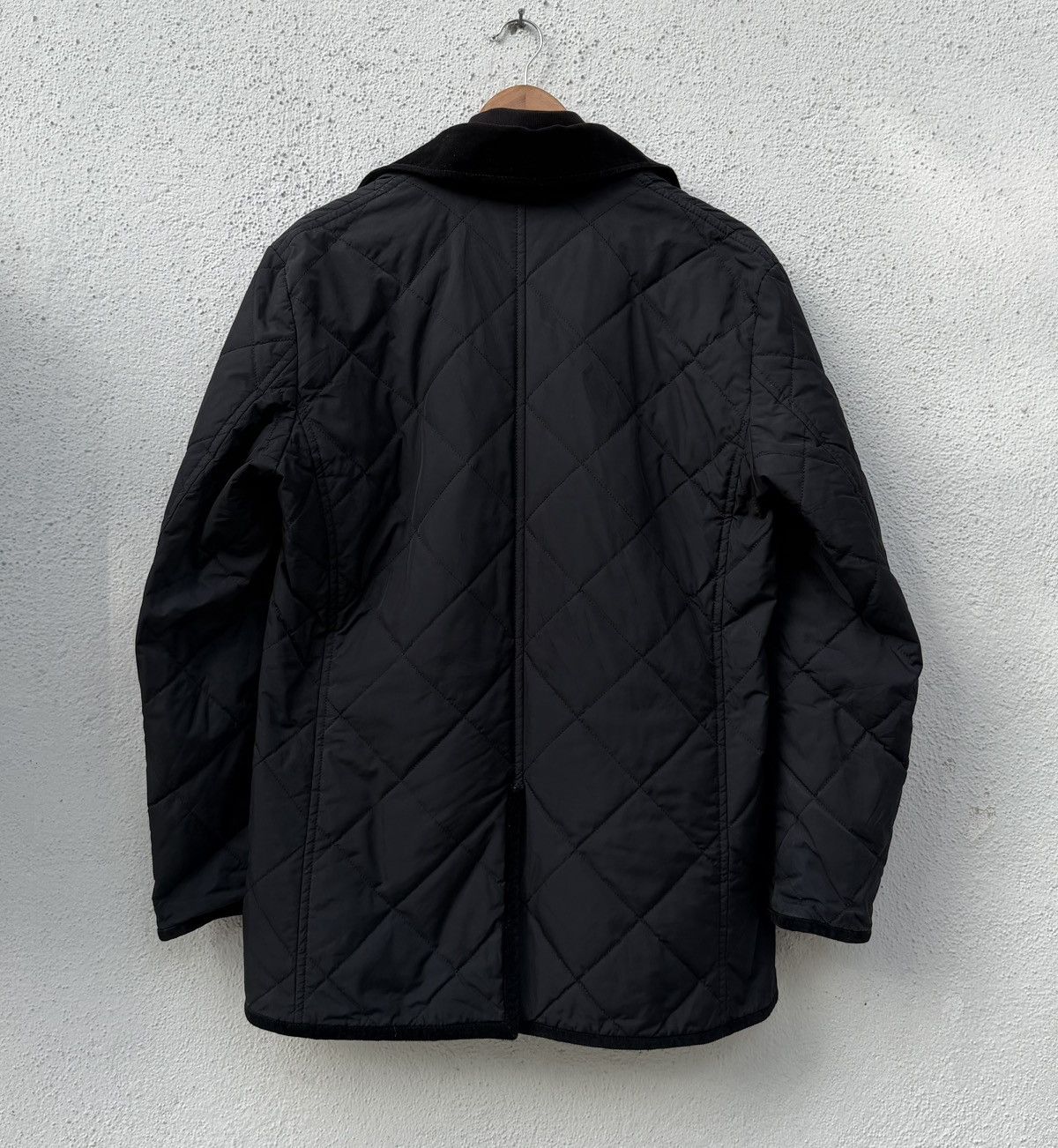 Burberry Burberry Black Label Diamond Corduroy Collar Quilted Jacket Size US M / EU 48-50 / 2 - 2 Thumbnail