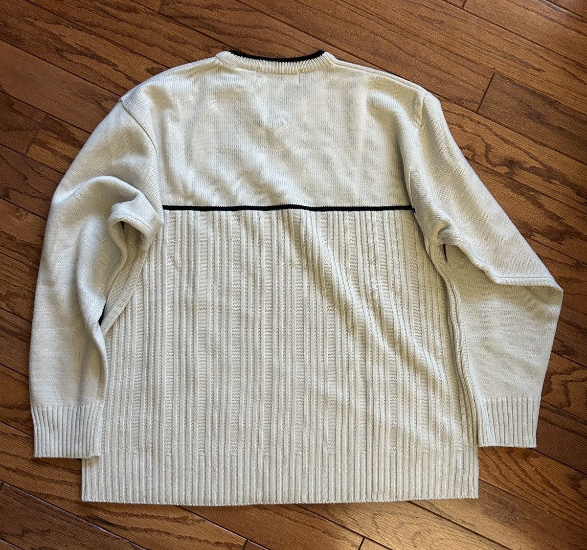 Vintage Vintage White Out Sweater Knit Size US XL / EU 56 / 4 - 3 Thumbnail