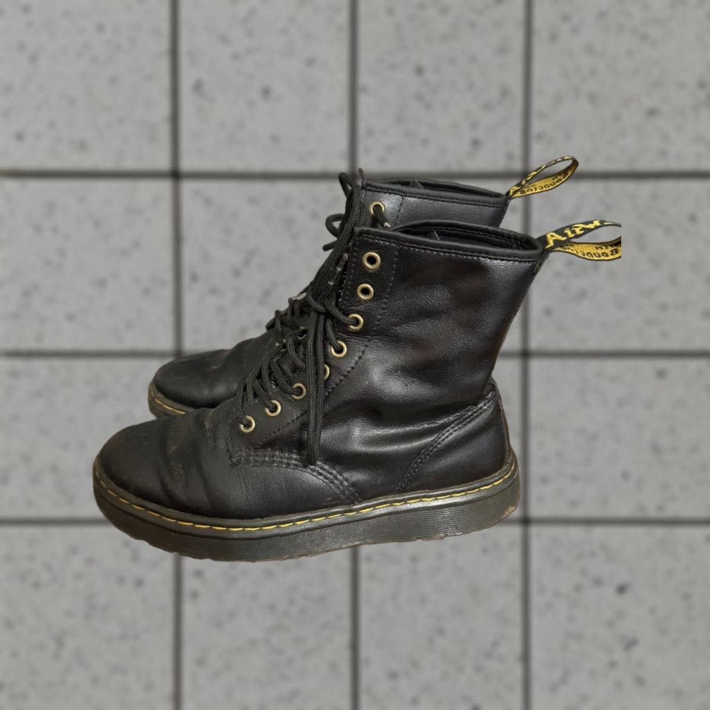 Dr. Martens Dr. Martens Unisex Zavala Black Combat Boots Sz 8 (W) Sz 7 (M) Doc Size US 8 / IT 38 - 1 Thumbnail
