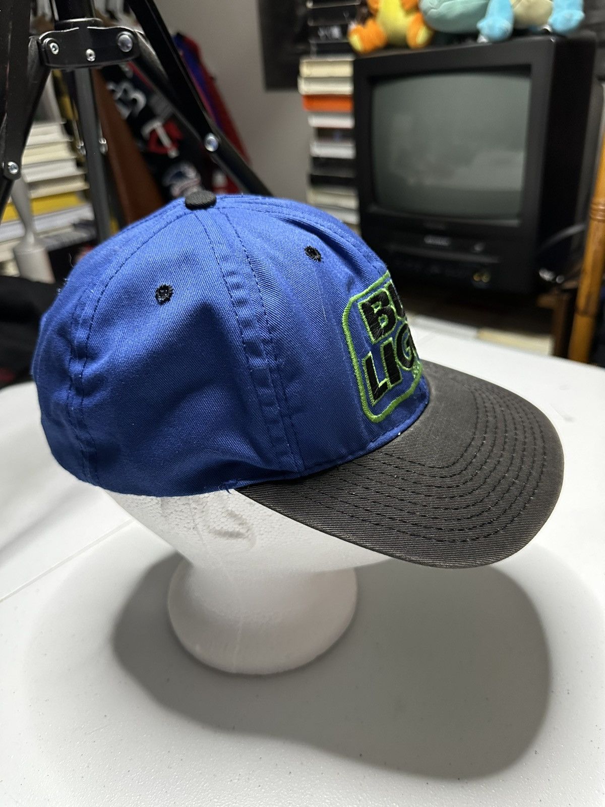 Budweiser Vintage 90s Bud light Beer promo SnapBack. Size ONE SIZE - 3 Thumbnail