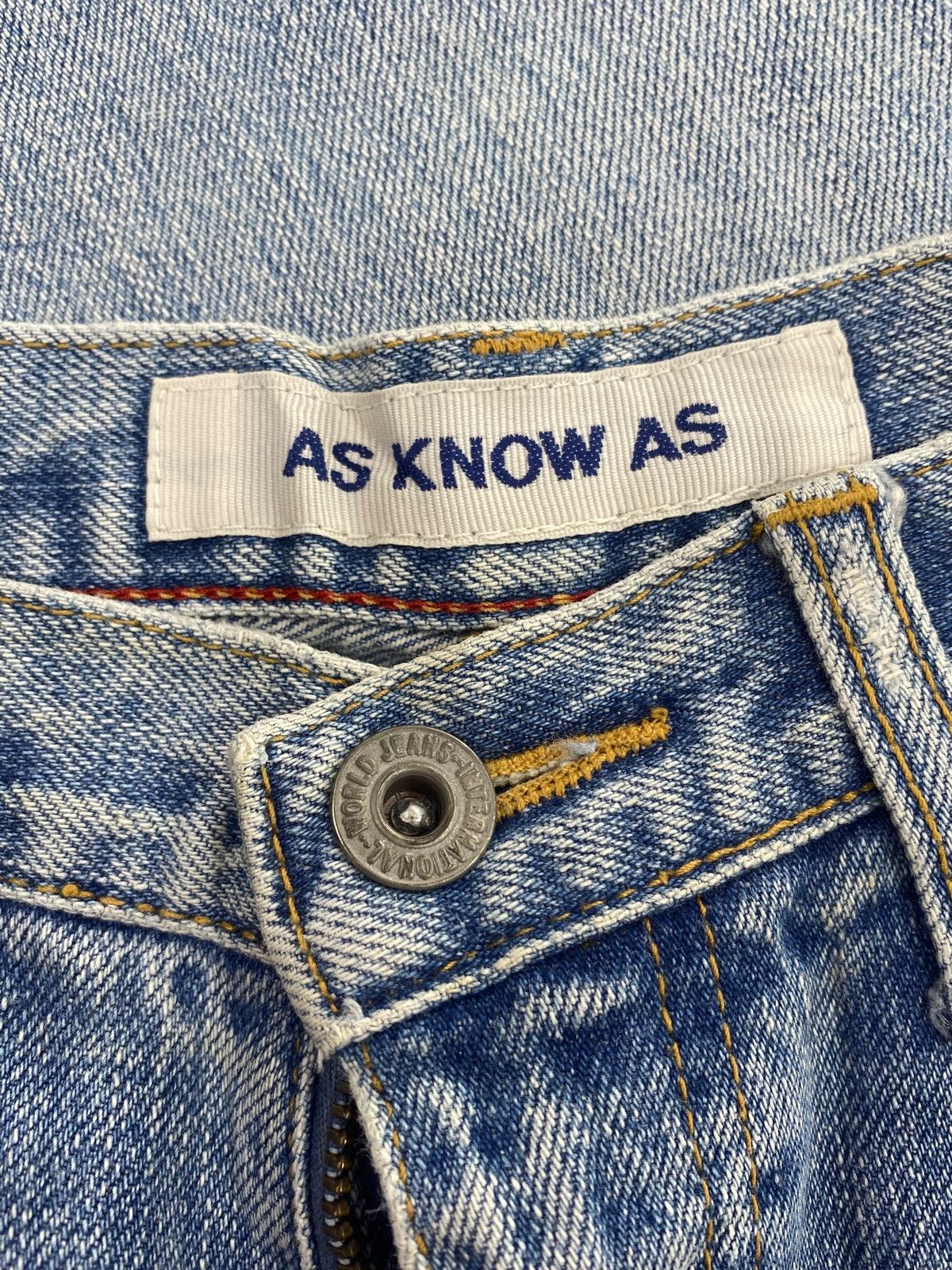 Other Japanese Brand Acid Blue Wash Style Loose Jeans Size US 32 / EU 48 - 10 Thumbnail