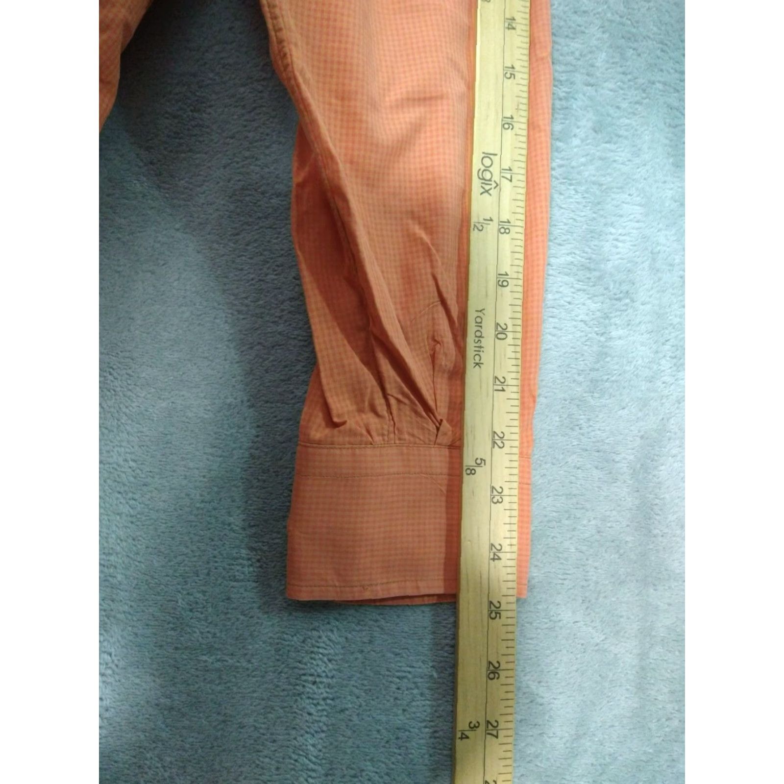 Vintage VINTAGE Bullock & Jones Shirt Mens XL Orange Checks Button-Down Long Sleeve Casual USA Size US XL / EU 56 / 4 - 6 Thumbnail
