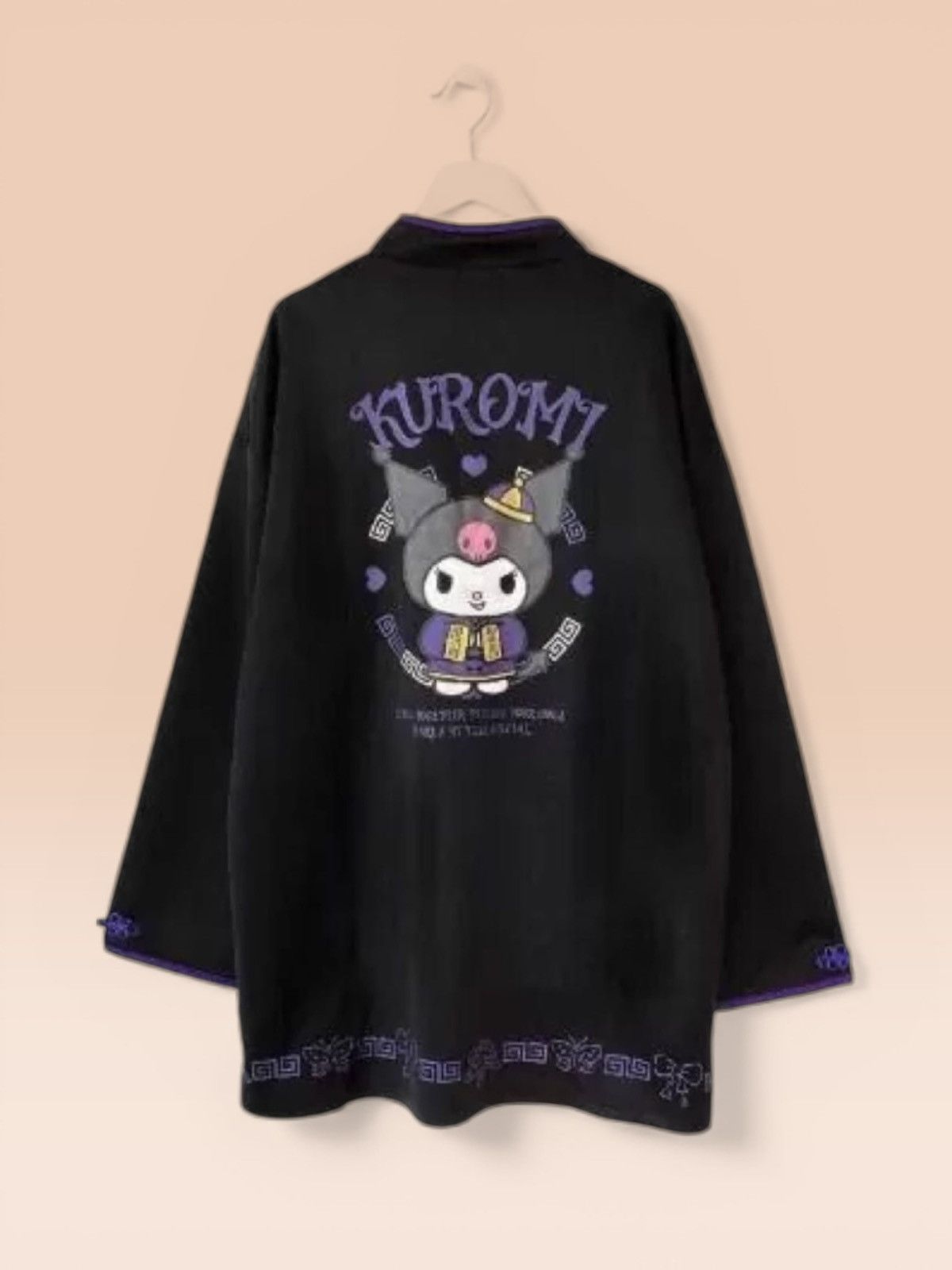 Anime Kuromi Chinese Black purple Dress Pullover Size US L / EU 52-54 / 3 - 2 Thumbnail