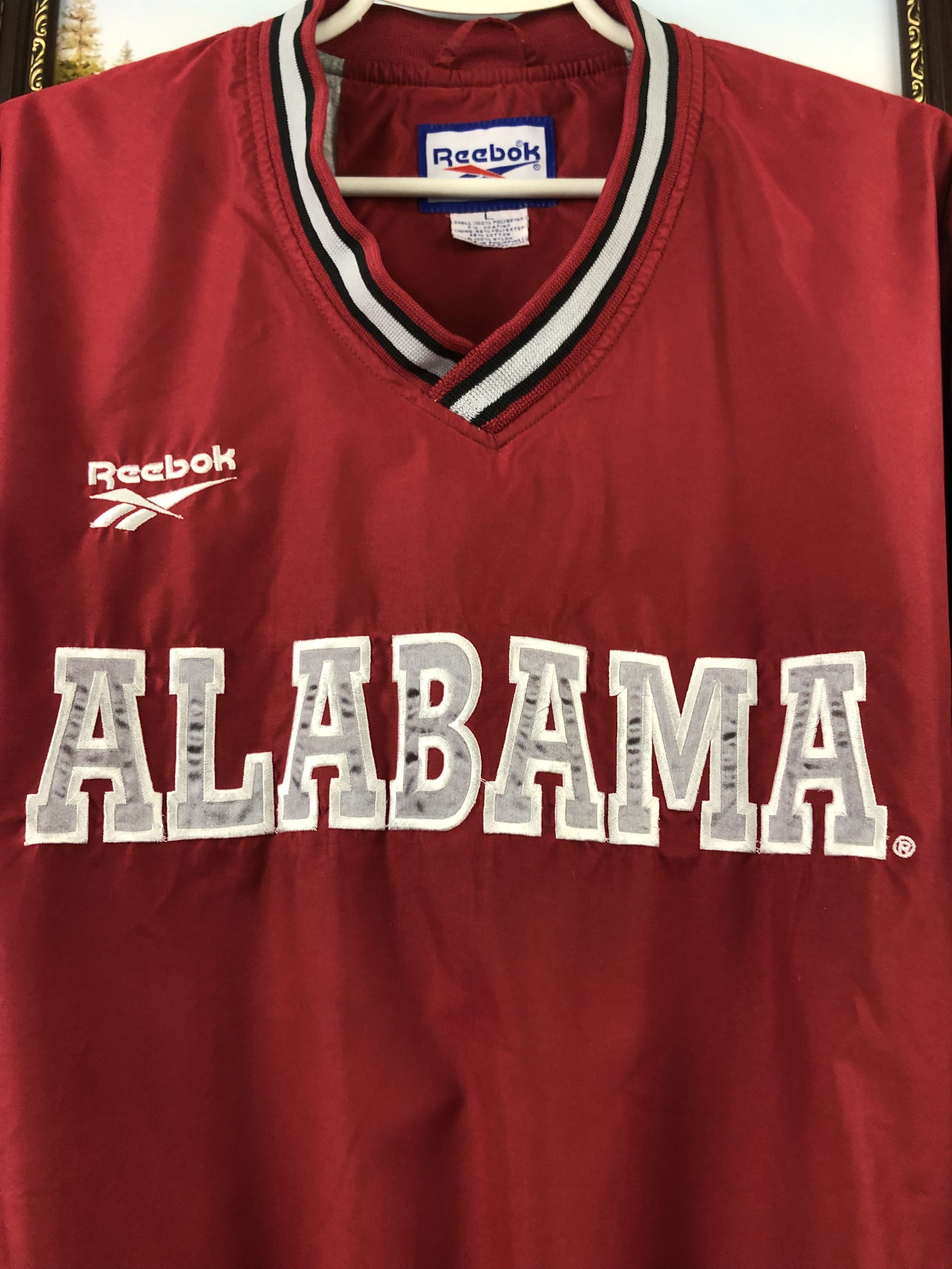 NCAA × Reebok × Vintage Vintage 90's Alabama Crimson Tide Jacket NCAA Football Size US L / EU 52-54 / 3 - 5 Thumbnail
