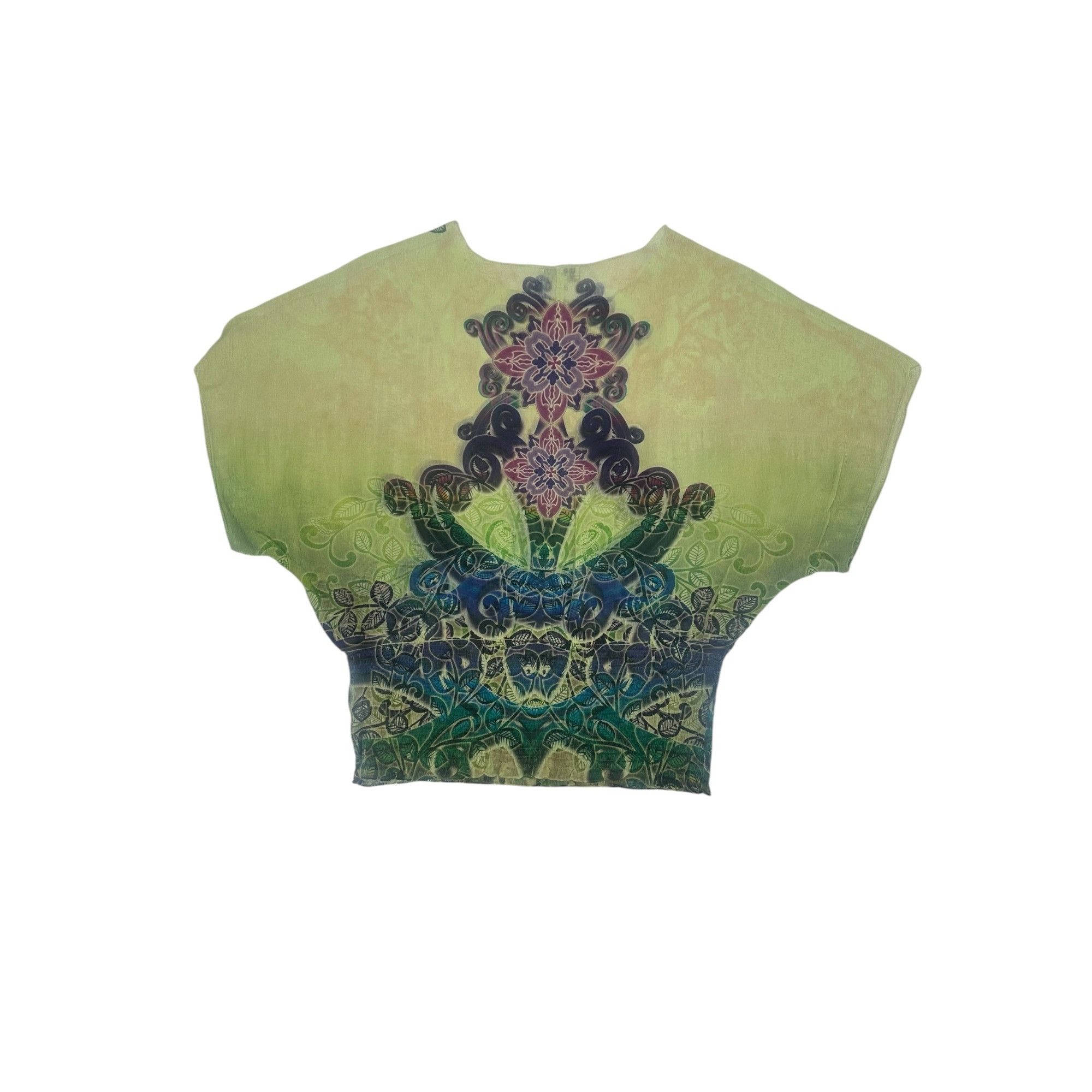Other Live and Let Live Women’s Sage Green Peasant Blouse Large Ba Size L / US 10 / IT 46 - 4 Thumbnail