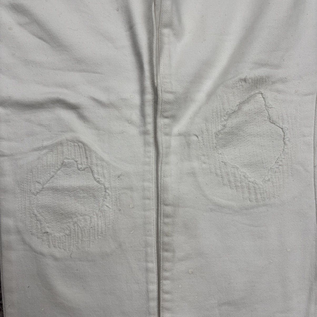 Number (N)ine Number Nine 1PIUGUALE - White Crash Sweat Pants Size US 29 - 8 Thumbnail