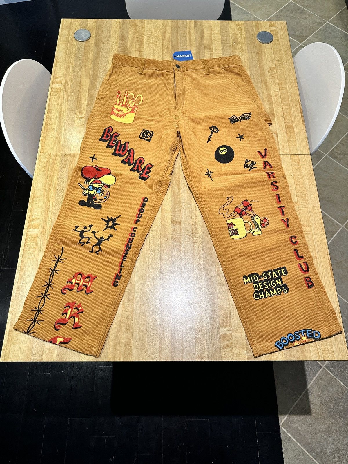 Market CHINATOWN MARKET PATCHWORK CORDUROY PANTS SIZE 36x30 Size US 36 / EU 52 - 1 Thumbnail
