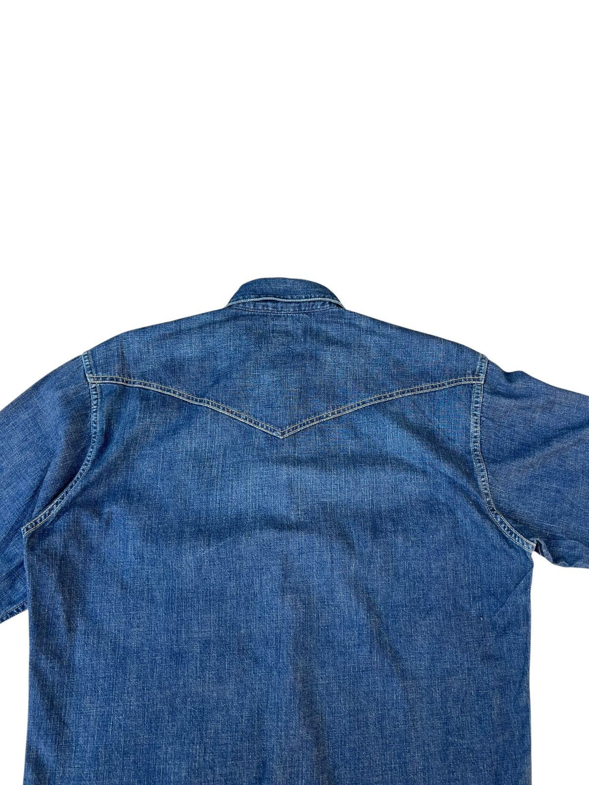 Levi's Vintage 2000 Levi’s Longhorn Snap Button Denim Western Shirt Size US L / EU 52-54 / 3 - 16 Thumbnail