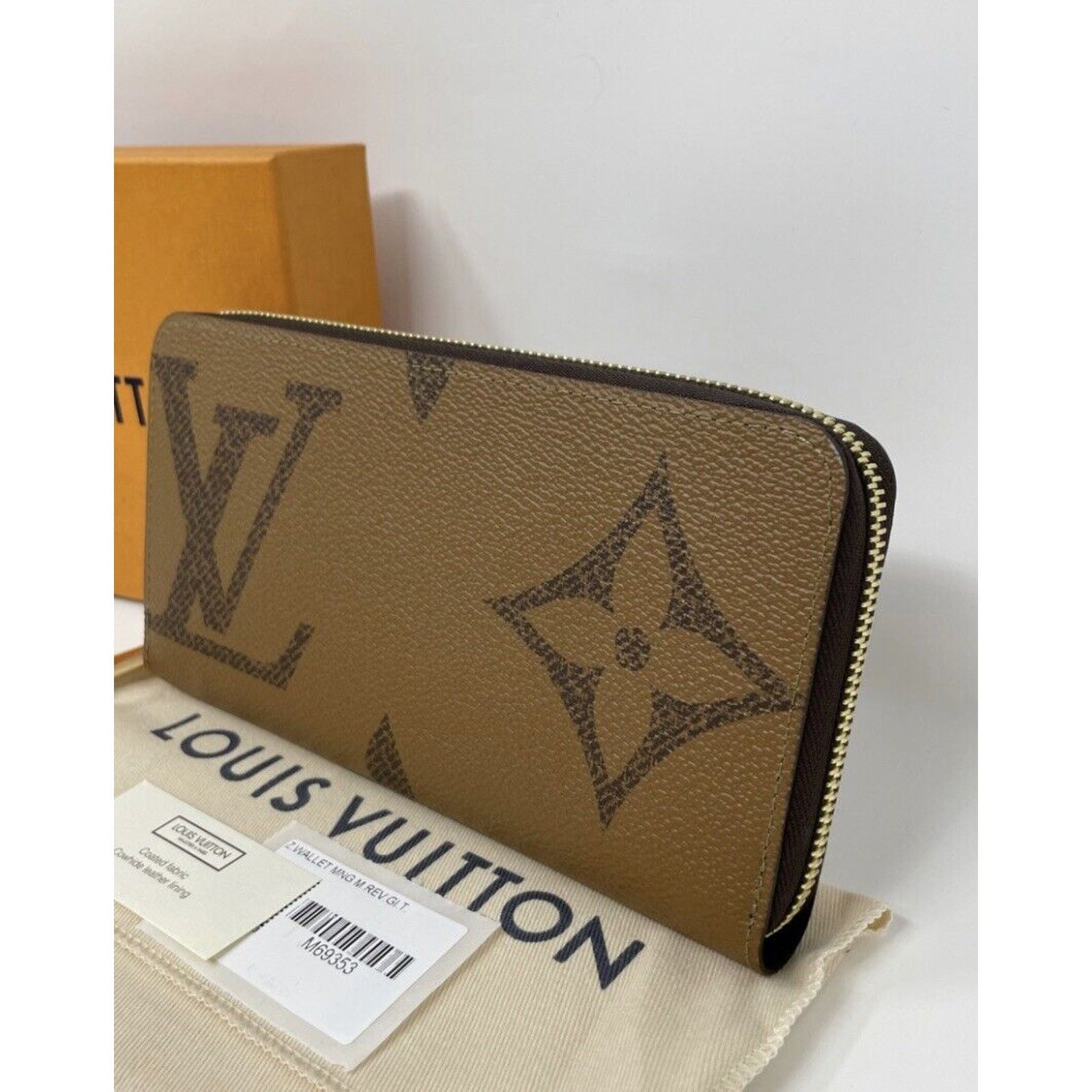 Louis Vuitton Louis Vuitton Zippy Wallet Reverse Monogram Giant Brown Size ONE SIZE - 5 Thumbnail