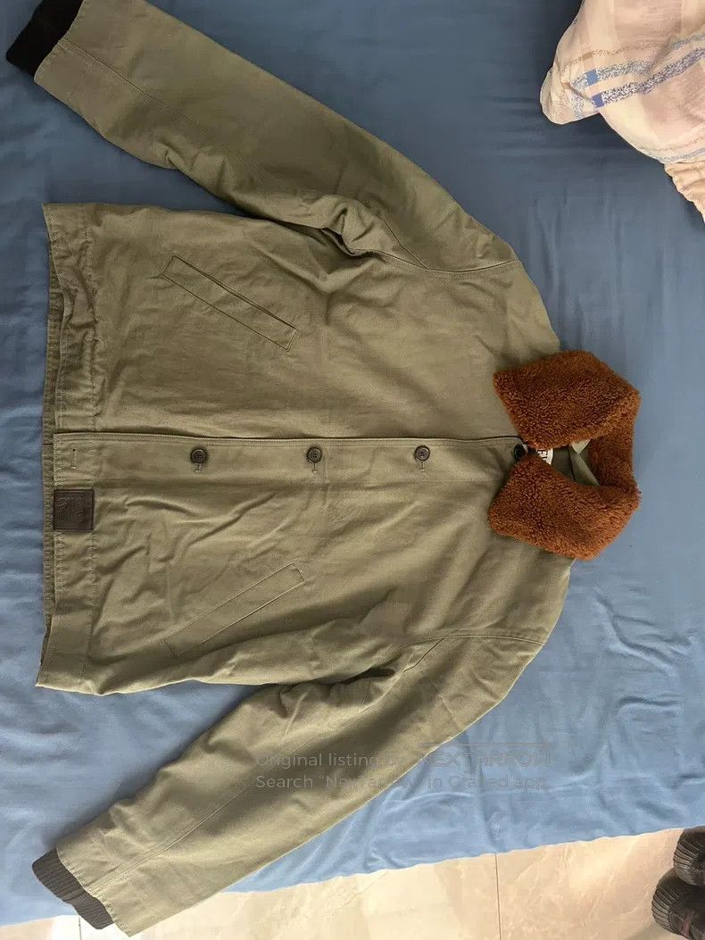 Loewe Loewe Olive Green Collar Jacket Size US M / EU 48-50 / 2 - 1 Thumbnail