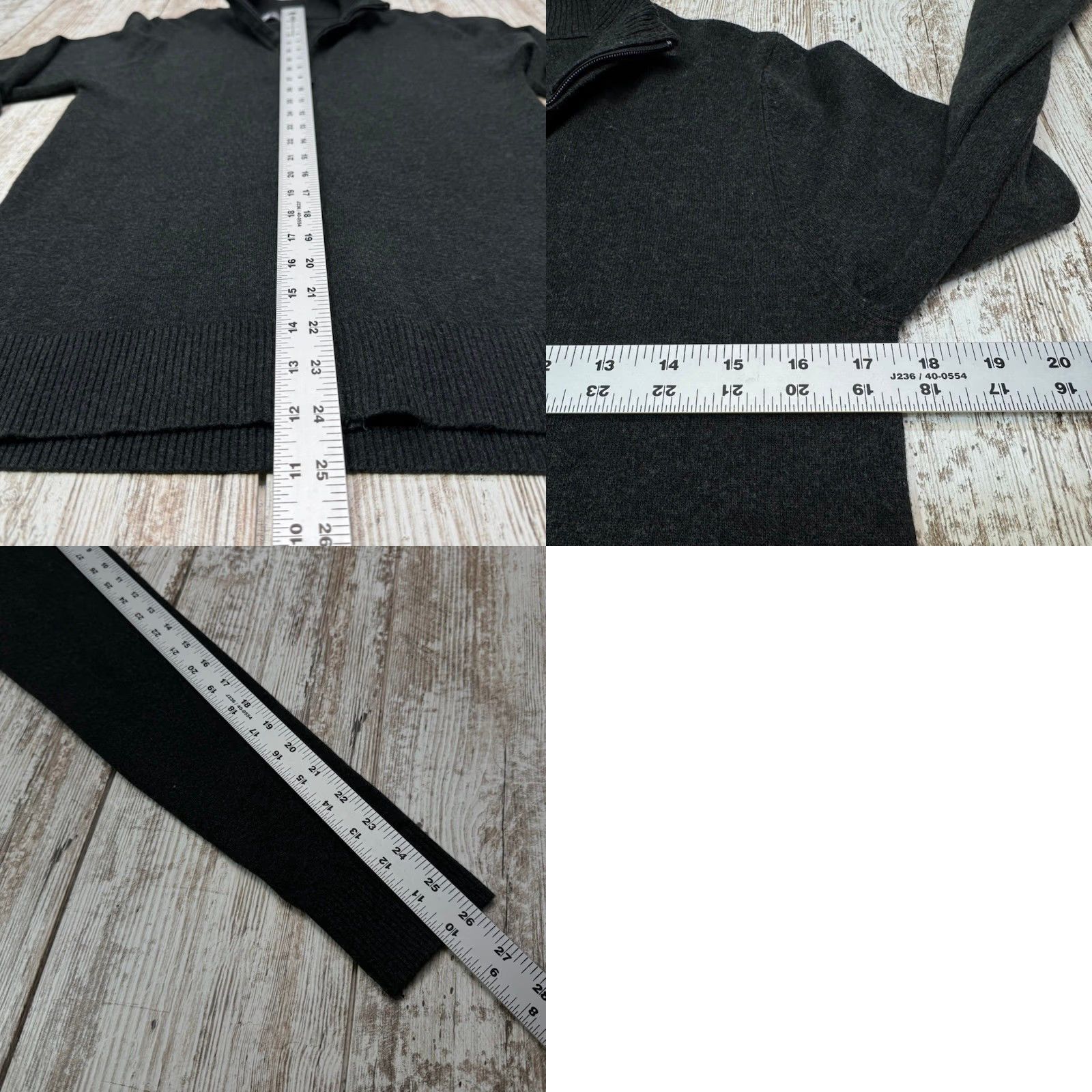 Athleta Kenzarro Sweater Womens Medium Gray Full Zip Long Sleeve Wool Cashmere Blend Size M / US 6-8 / IT 42-44 - 8 Thumbnail