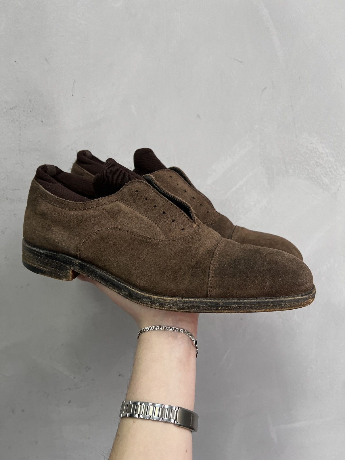Paciotti Paciotti Brown Guidi style boots suede Leather 90s Size US 8.5 / EU 41-42 - 2 Thumbnail