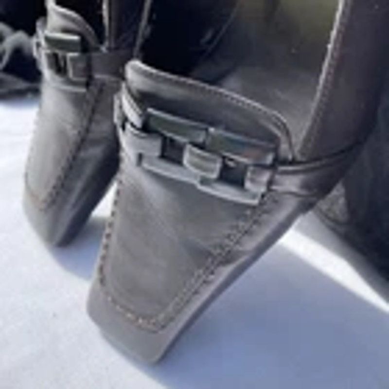 Stuart Weitzman Womens STUART WEITZMAN Brown Square Toe Block Heels Size US 6 / IT 36 - 11 Thumbnail
