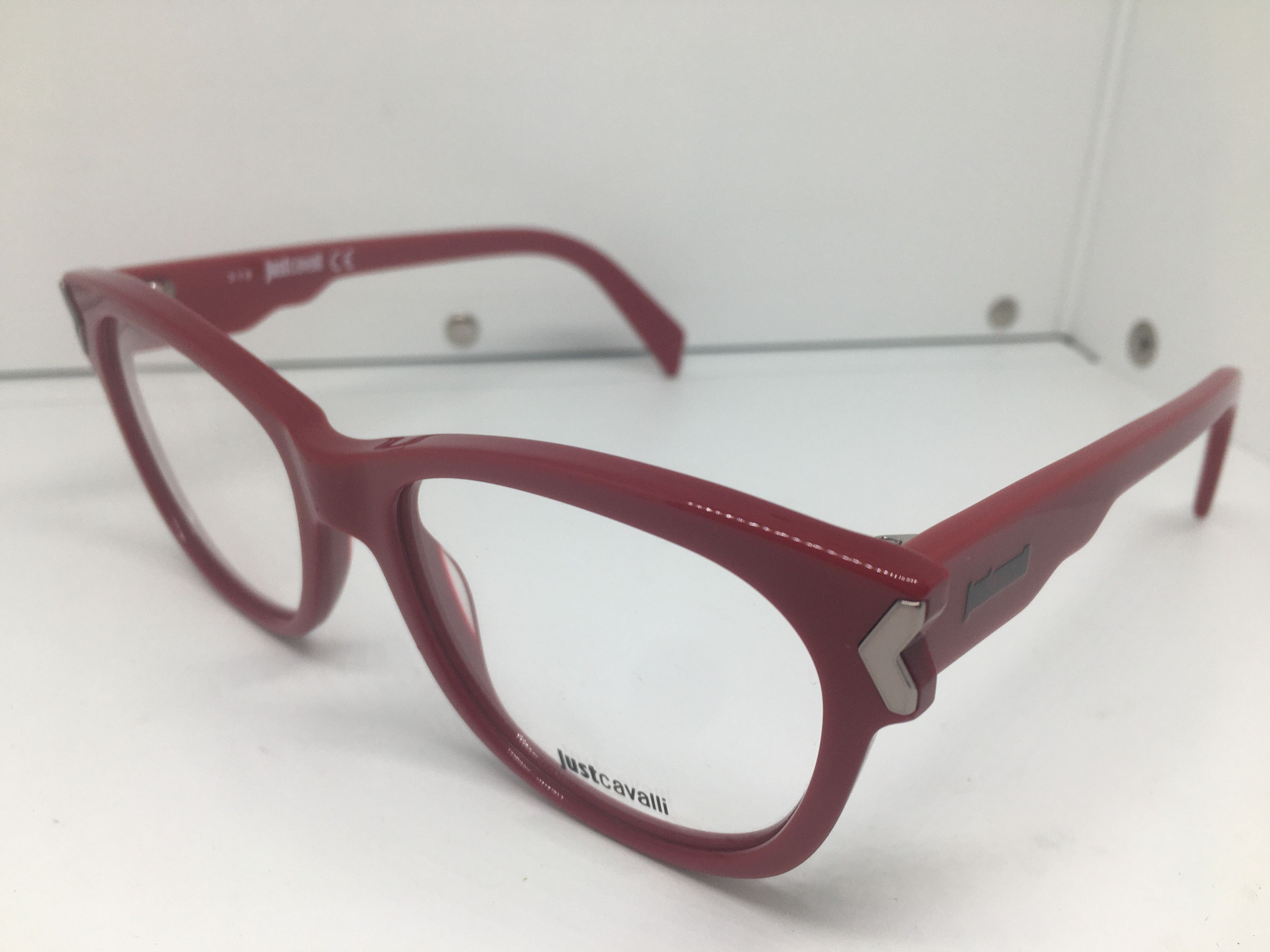 Just Cavalli Just Cavalli Red Acetate Eyeglasses Frame Size ONE SIZE - 3 Thumbnail