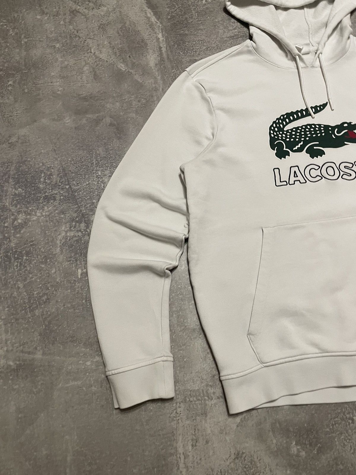 Lacoste Vintage Lacoste Big Logo Hoodie L Size US L / EU 52-54 / 3 - 4 Thumbnail