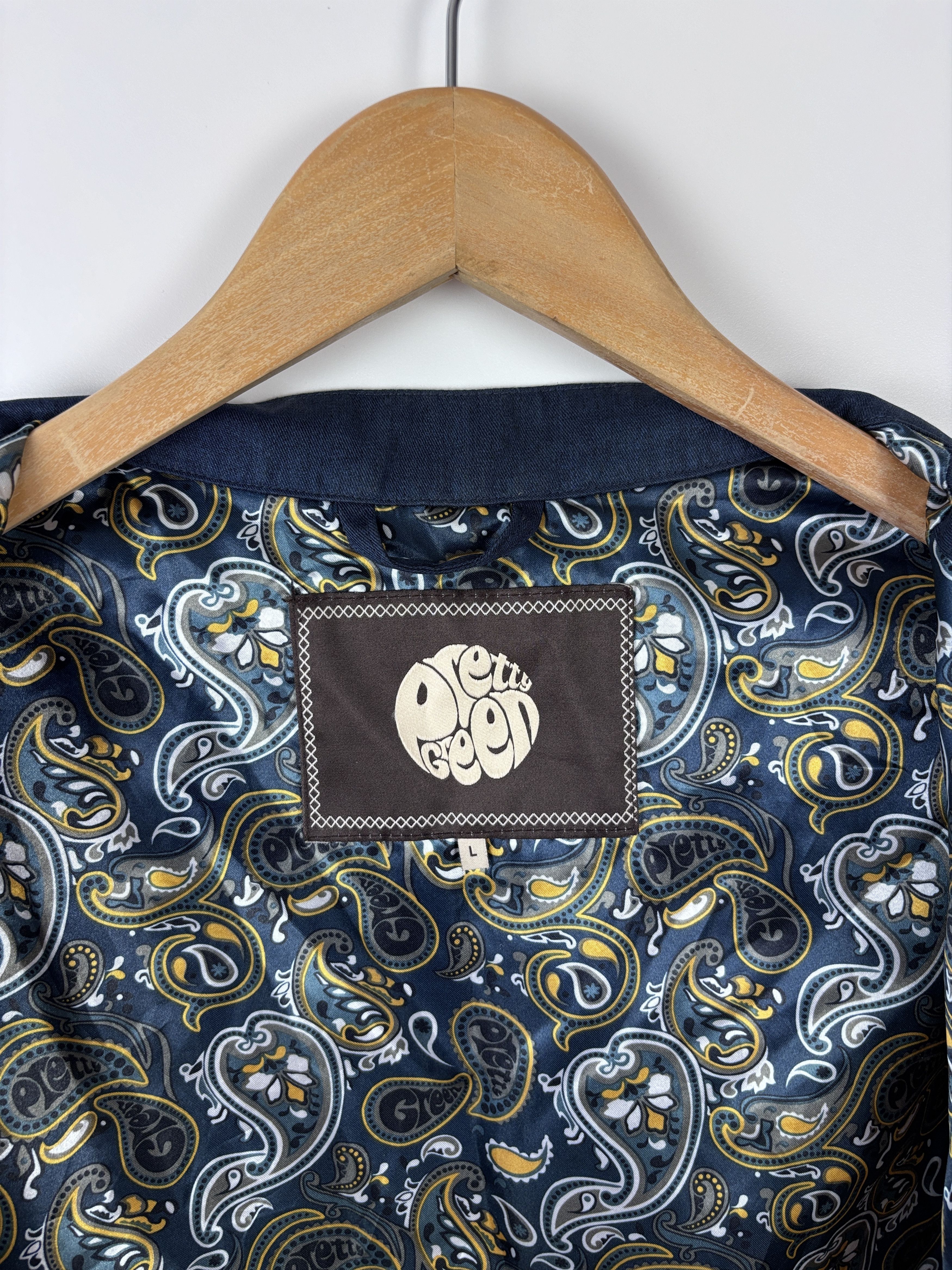 Pretty Green Pretty Green Jacket Lining Paisley All Over Print Blue L Size US L / EU 52-54 / 3 - 8 Thumbnail